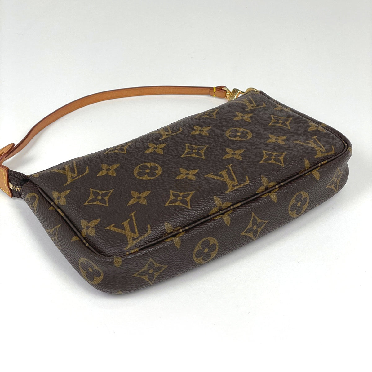 Louis Vuitton Brown Monogram Pochette Pouch (Pre-Owned)