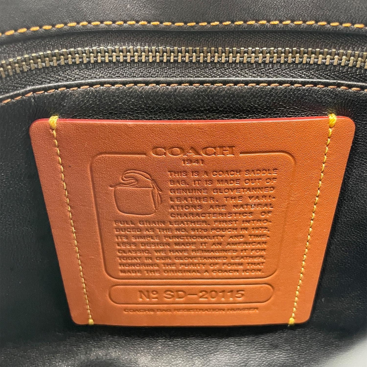 Coach Black Blue Brown Leather Shoulder Bag (Pre-Owned)