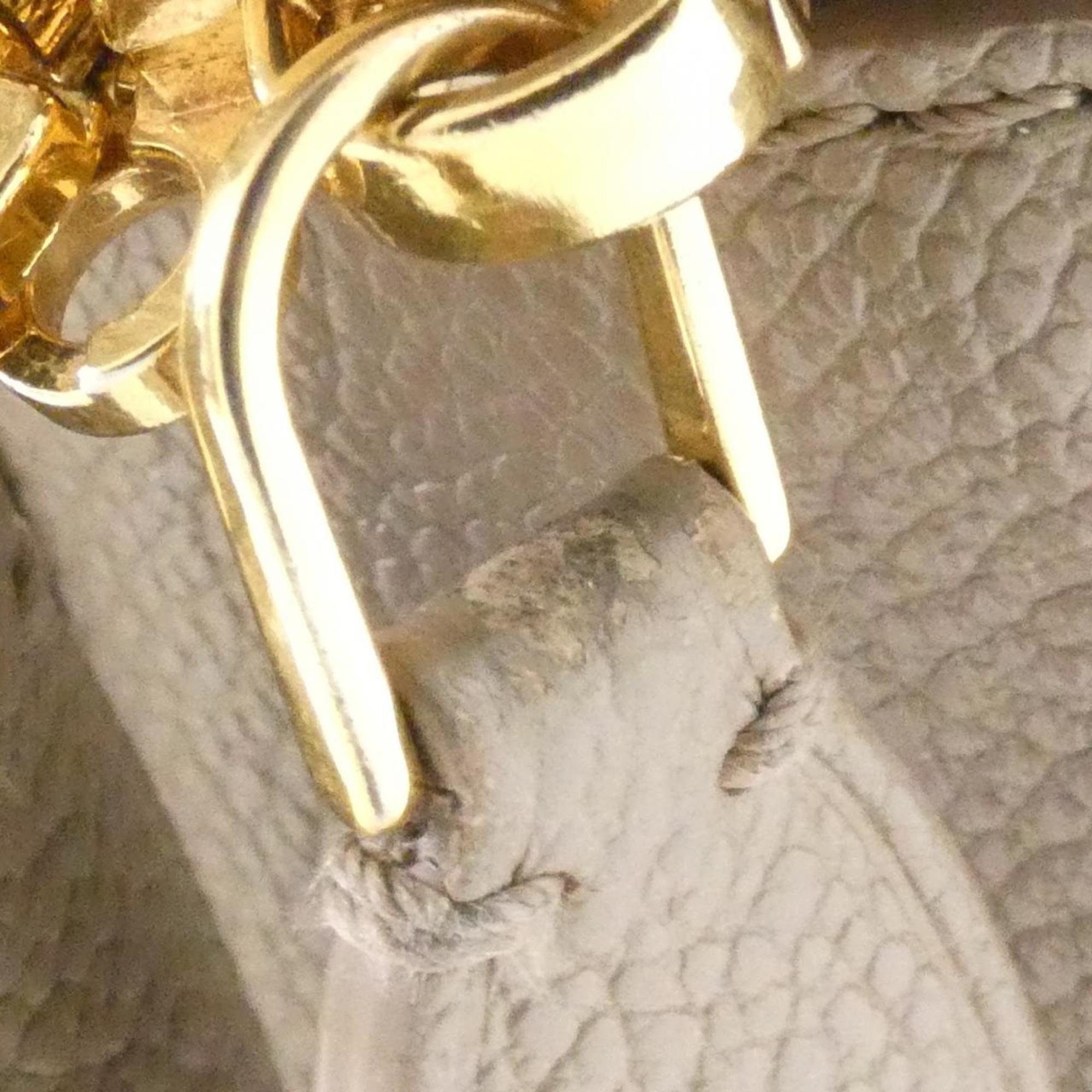 Louis Vuitton Tourterelle Leather Handbag (Pre-Owned)