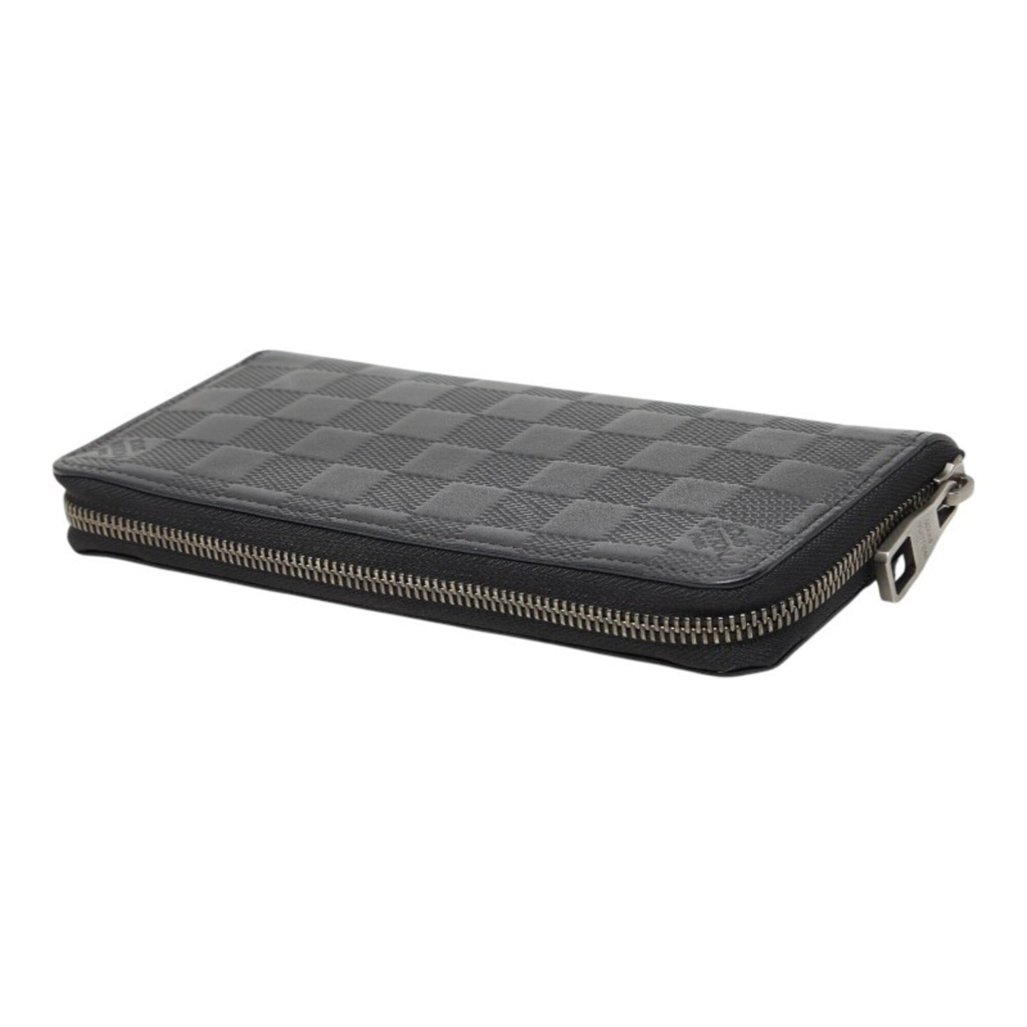 Louis Vuitton Black Onyx Leather Long Wallet (Bi-Fold) (Pre-Owned)