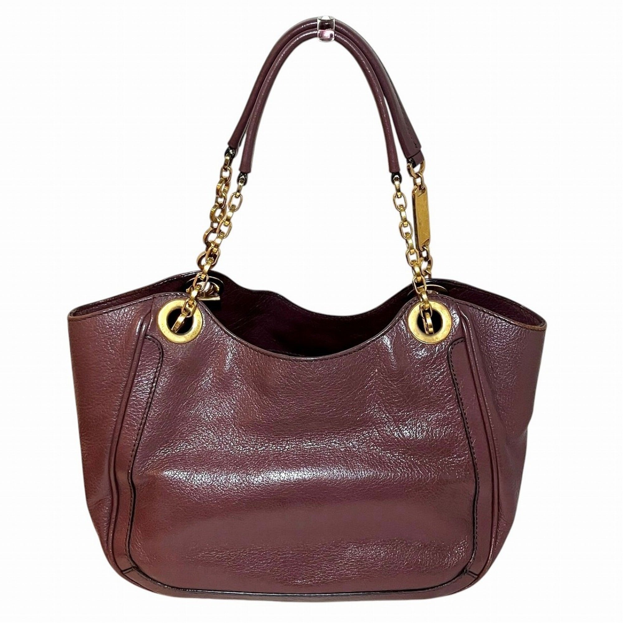 Salvatore Ferragamo Purple Leather Handbag (Pre-Owned)