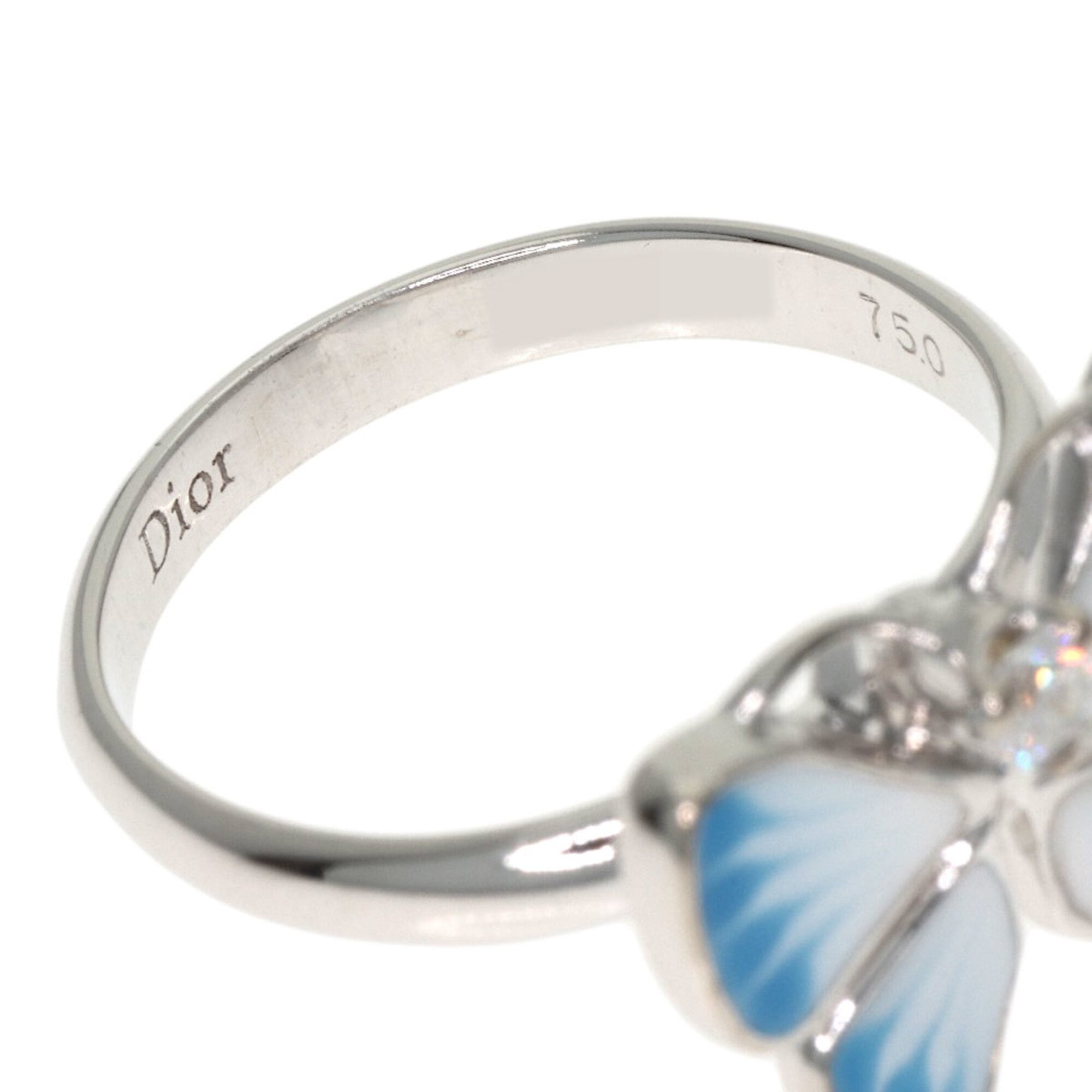 Christian Dior White Gold White Gold (18K) Pinky Ring (Pre-Owned)