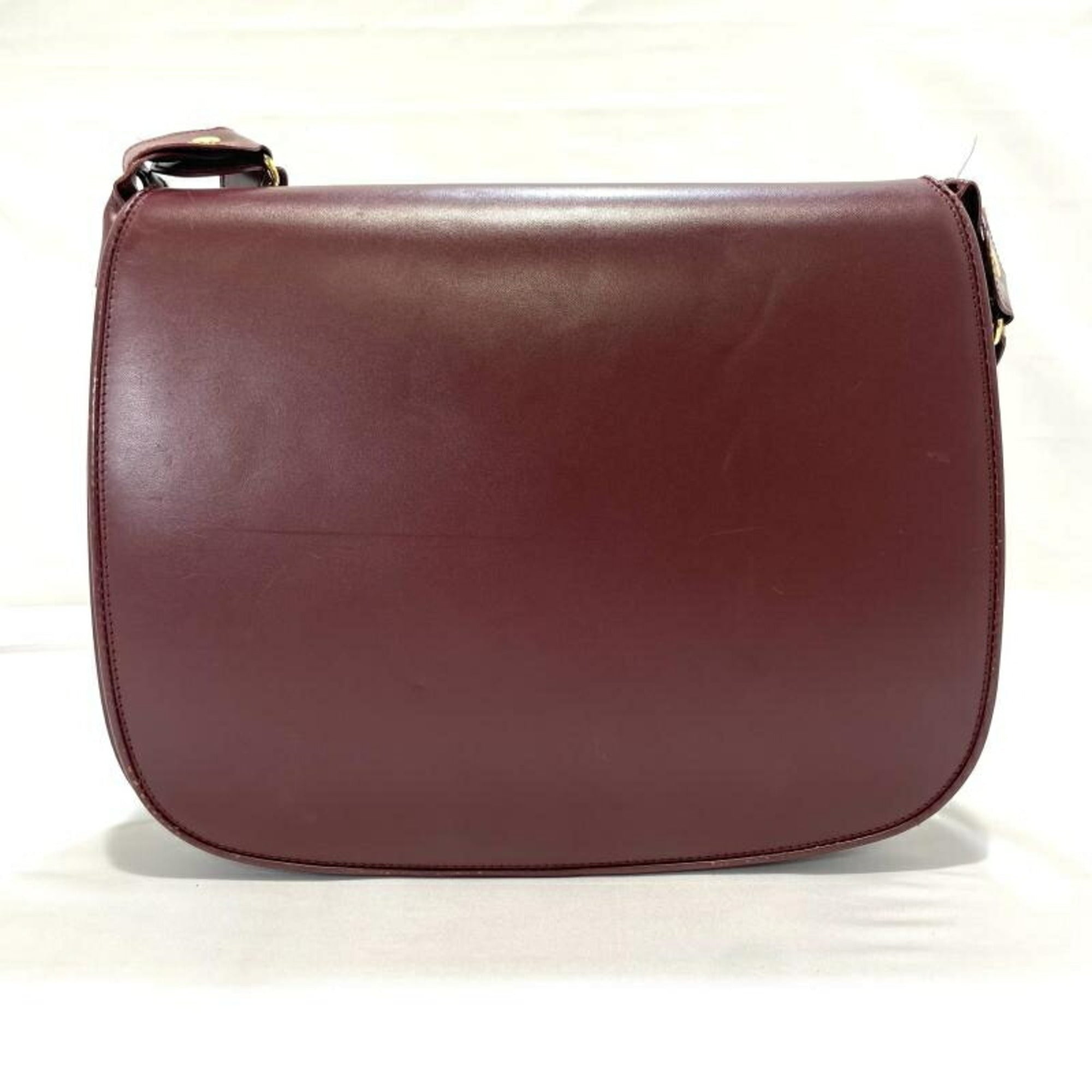 Cartier Blue Wine Red Shoulder Bag (Pre-Owned)