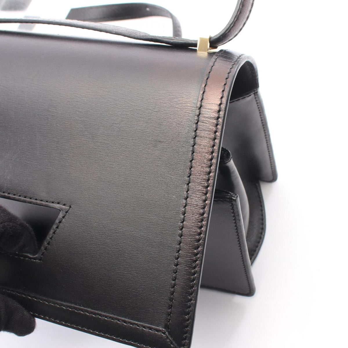 Loewe Black Leather Handbag Shoulder Bag (Pre-Owned)