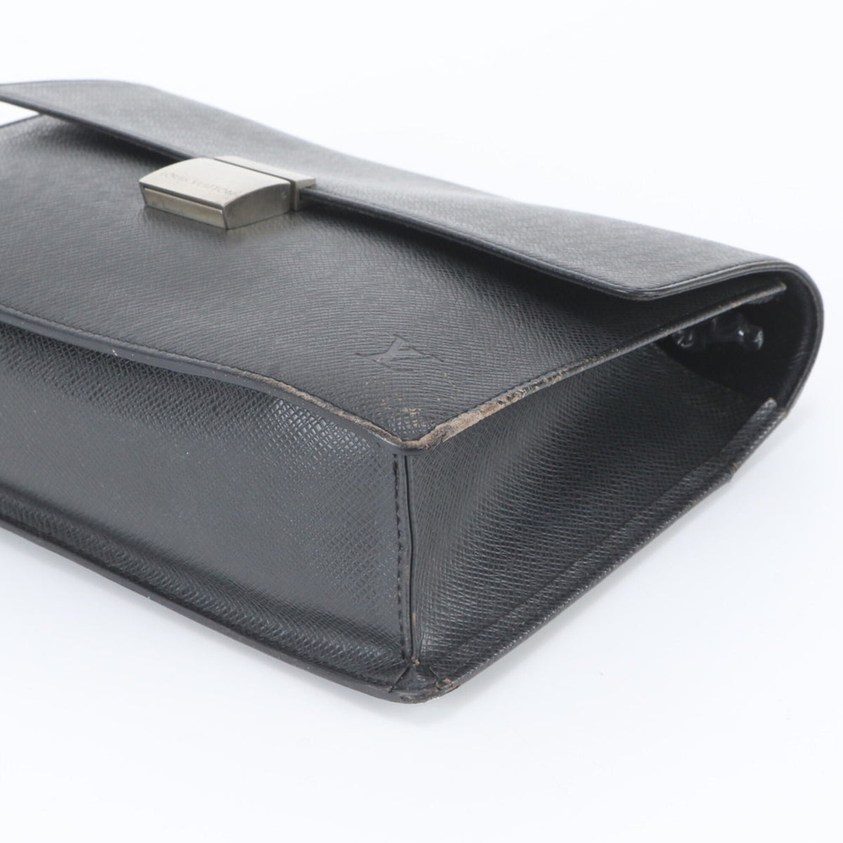 Louis Vuitton Ardoise Leather Clutch Bag Pouch (Pre-Owned)