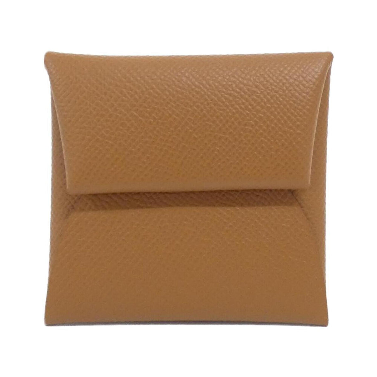 Hermes Gold Brown Epsom Leather Coin Purse/Coin Case (Pre-Owned)