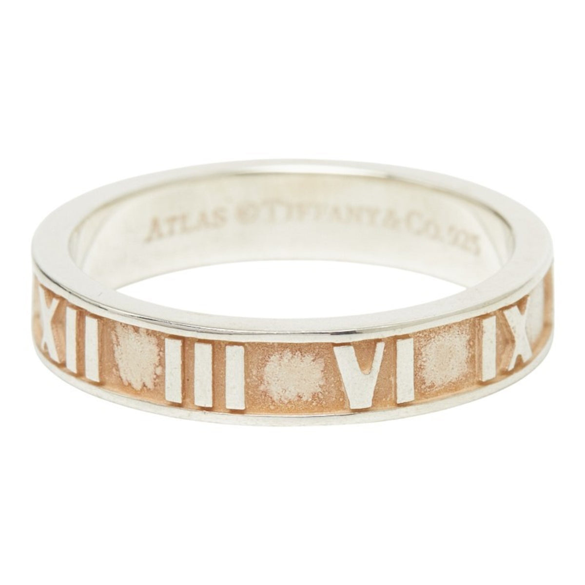 Tiffany Atlas Silver 925 Band Ring (Pre-Owned)