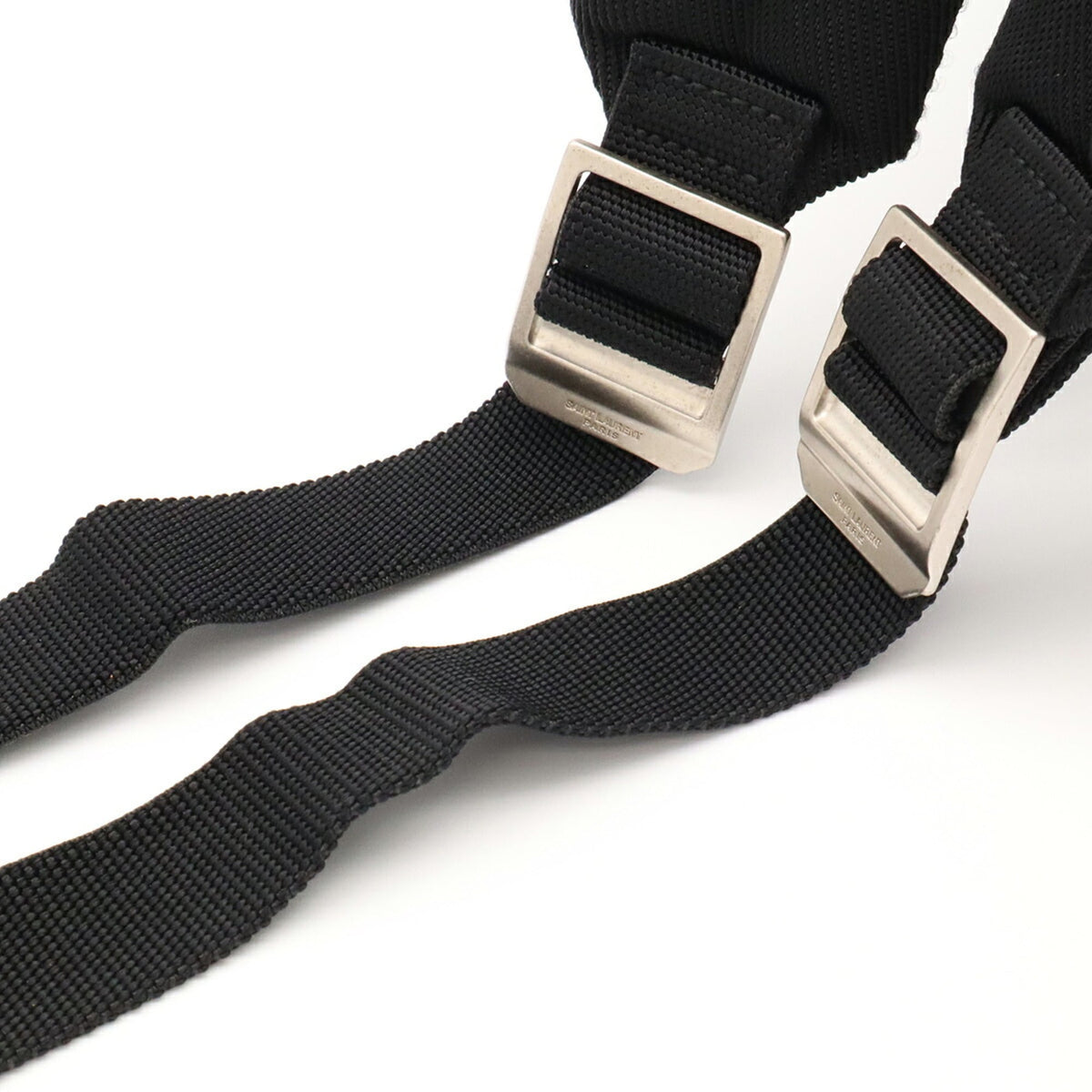Yves Saint Laurent Black Nylon Canvas Backpack (Pre-Owned)