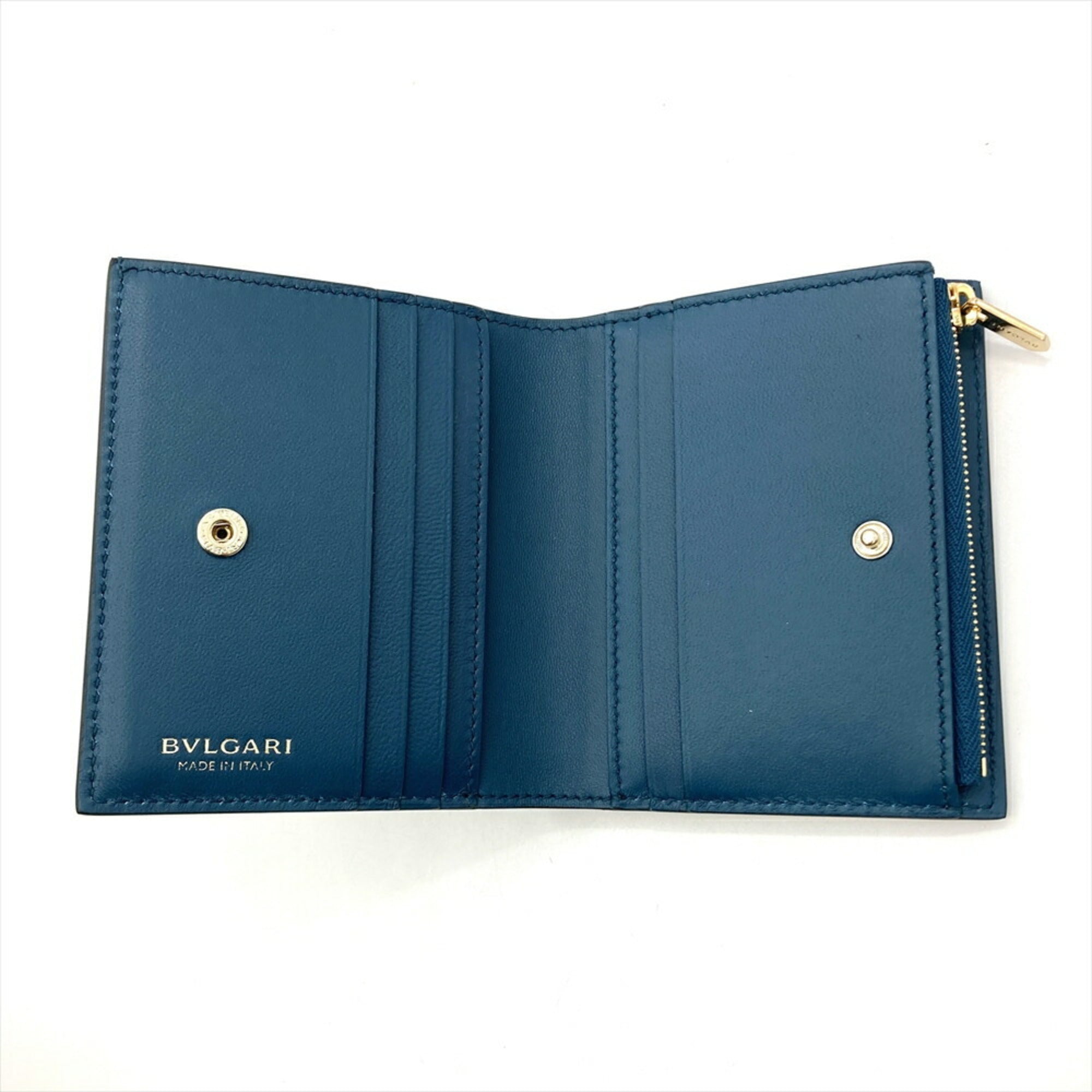 Bvlgari Black Leather Wallet (Bi-Fold) (Pre-Owned)