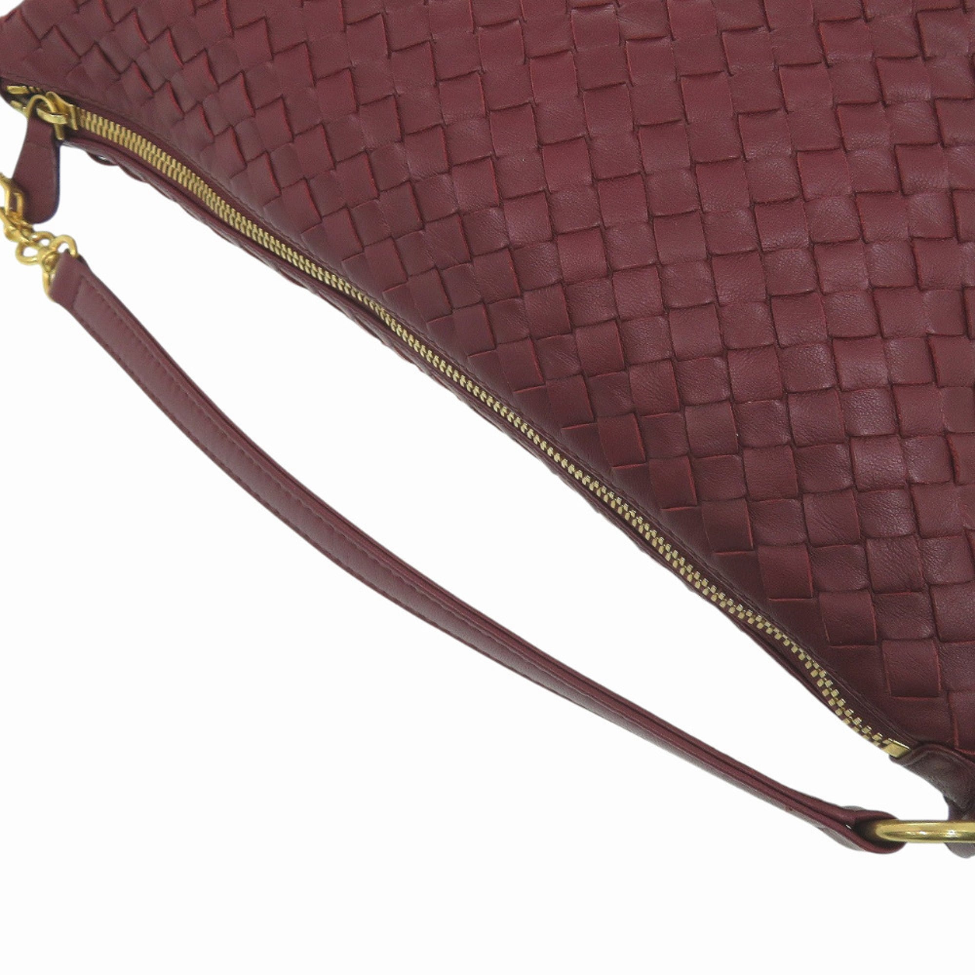 Bottega Veneta Bordeaux Leather Handbag (Pre-Owned)