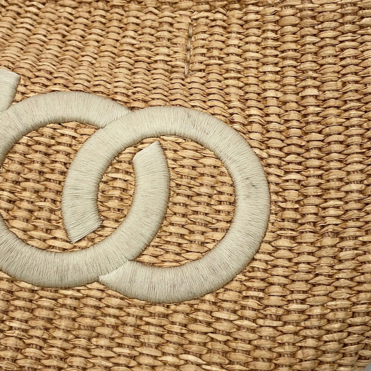 Jimmy Choo Beige Raffia Leather Handbag Shoulder Bag (Pre-Owned)