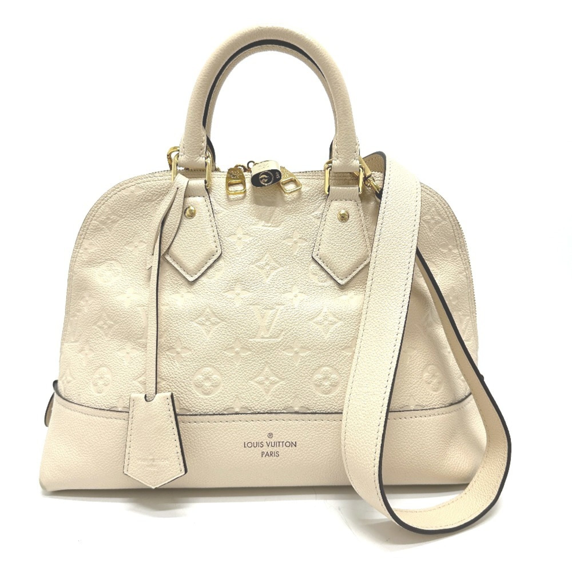 Louis Vuitton Beige Monogram Empreinte Handbag (Pre-Owned)