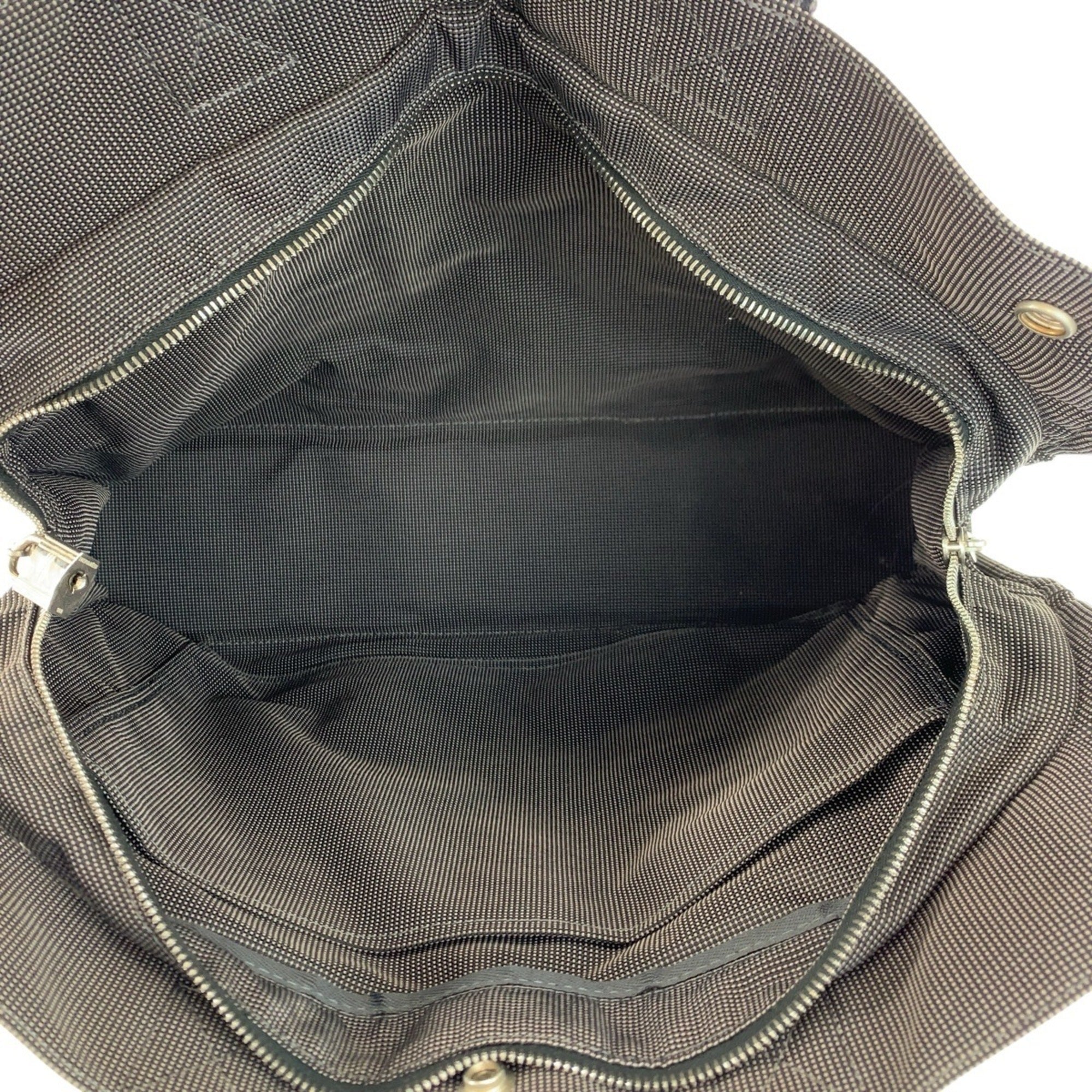 Hermes Gray Polyamide Polyester Handbag Tote Bag (Pre-Owned)
