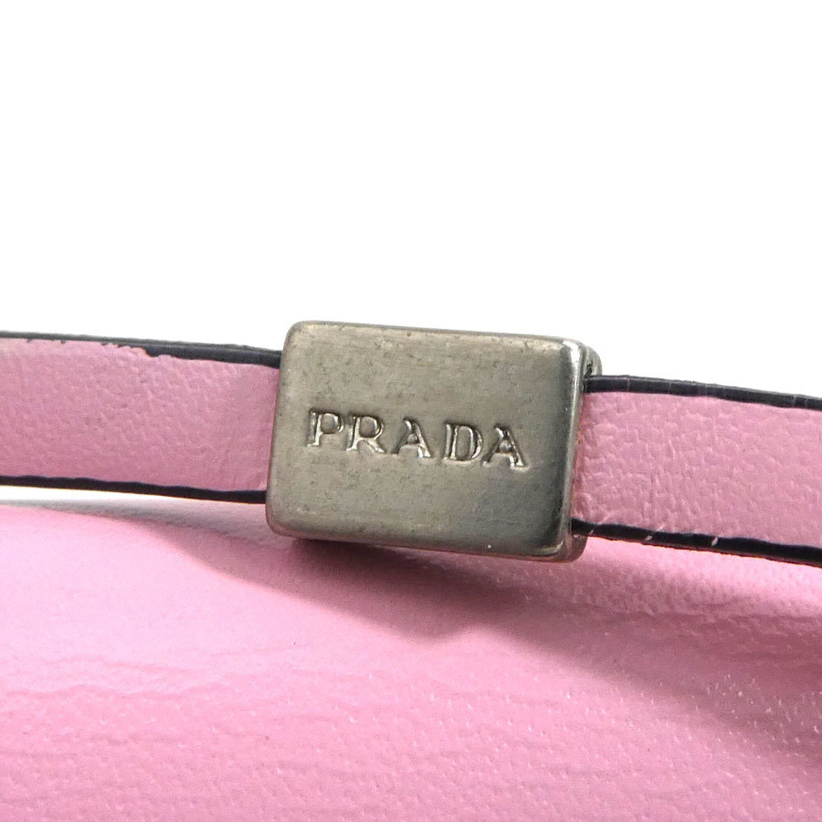 Prada Pink Leather Pochette (Pre-Owned)