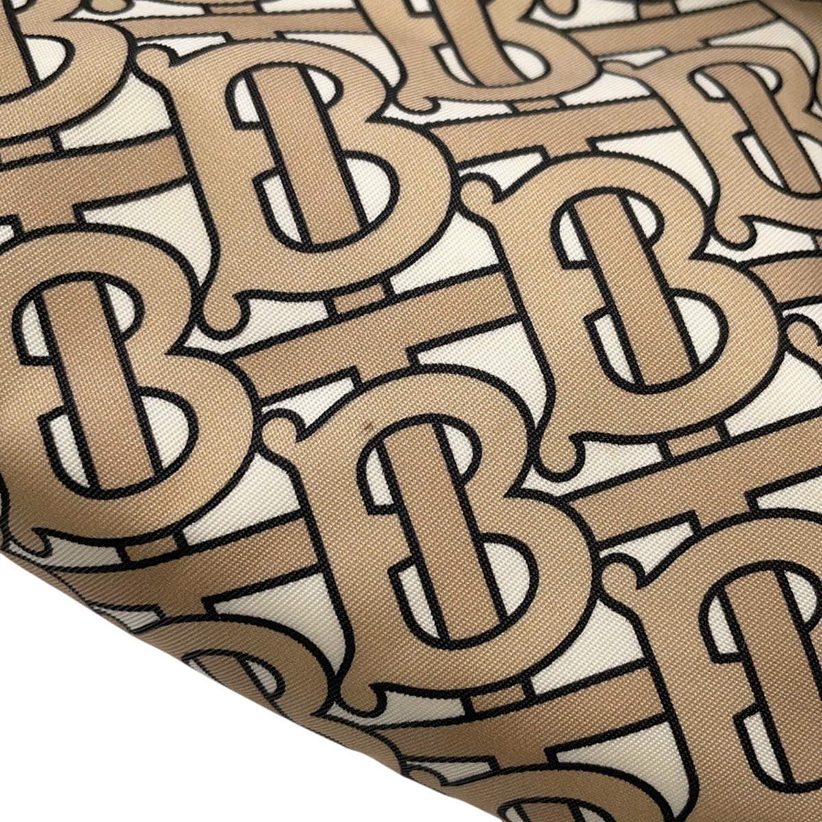 Burberry Beige Black Ivory Nylon Leather Handbag Sling Bag (Pre-Owned)