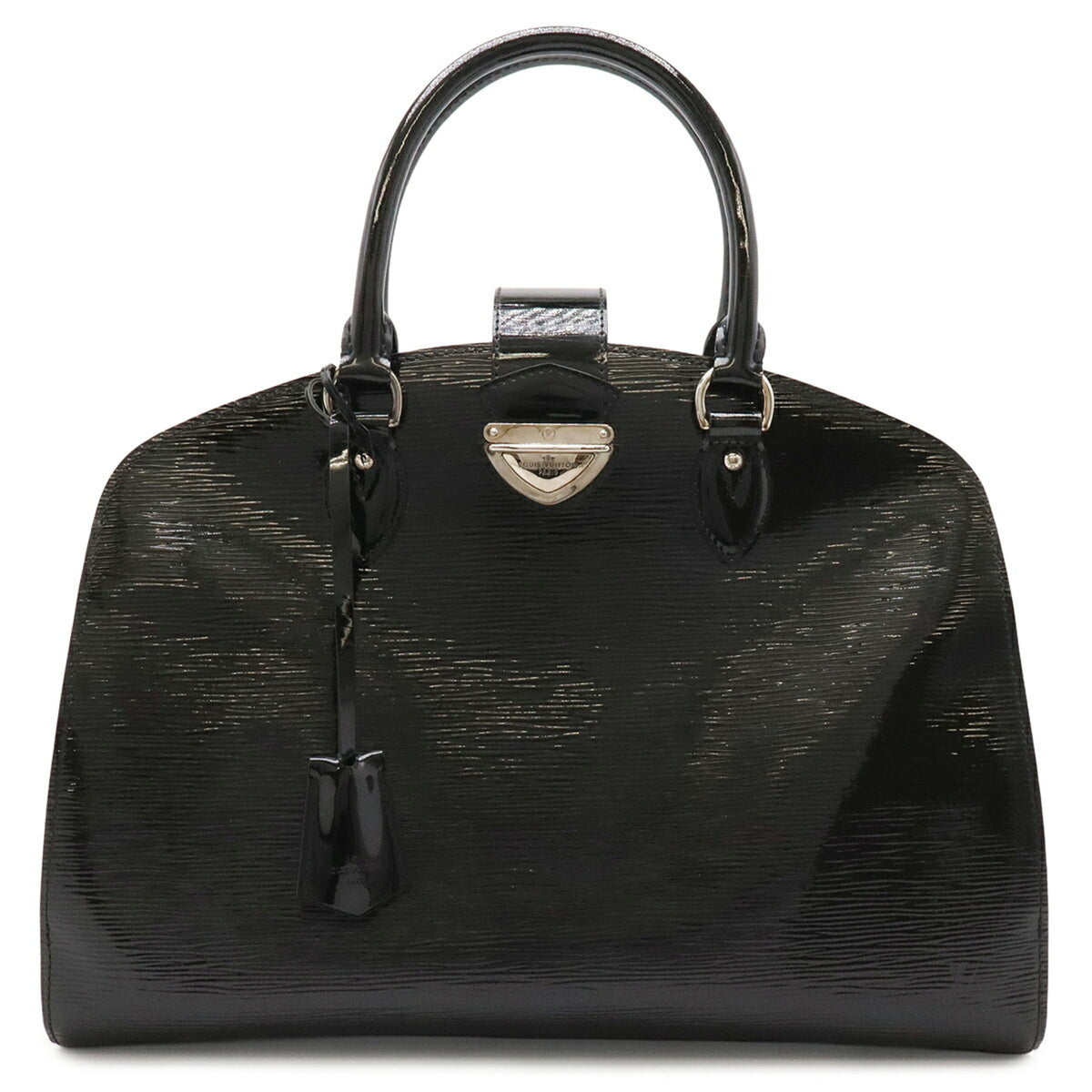 Louis Vuitton Black Noir Leather Handbag Tote Bag (Pre-Owned)