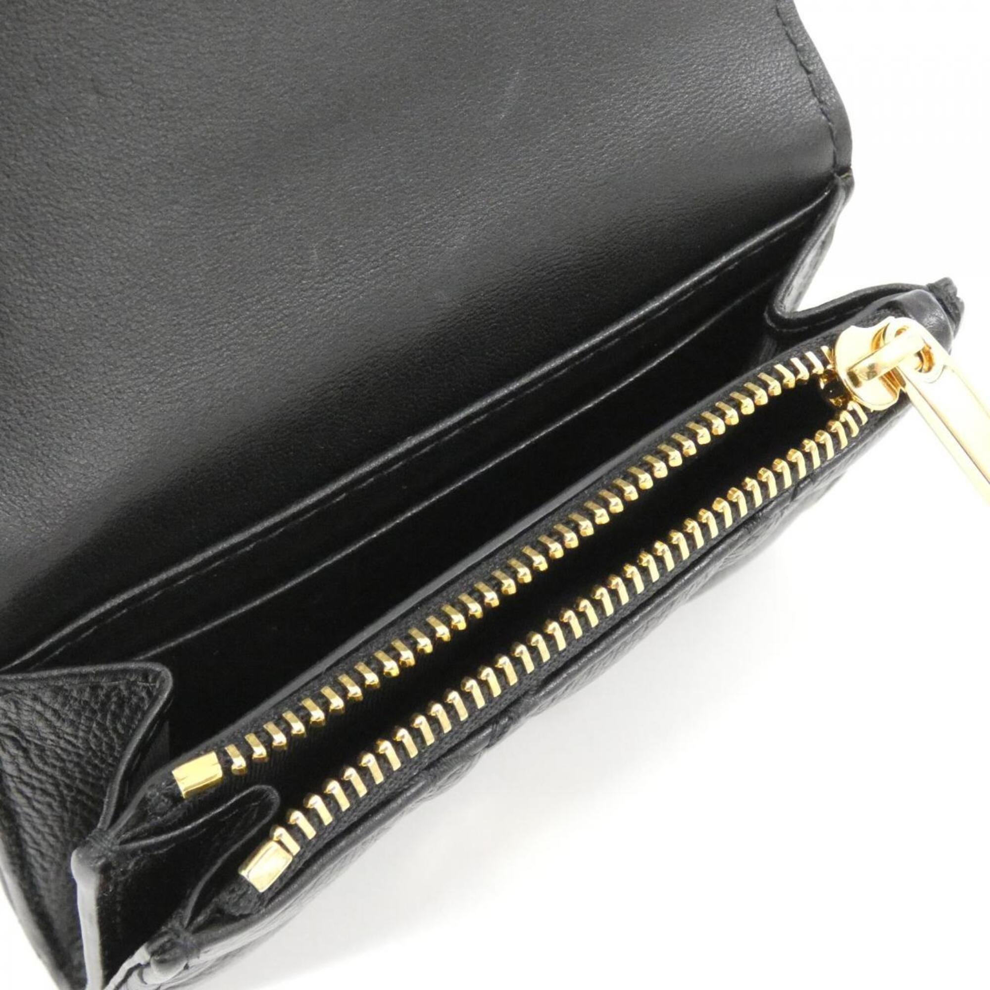 Christian Dior Black Leather Wallet (Bi-Fold) (Pre-Owned)