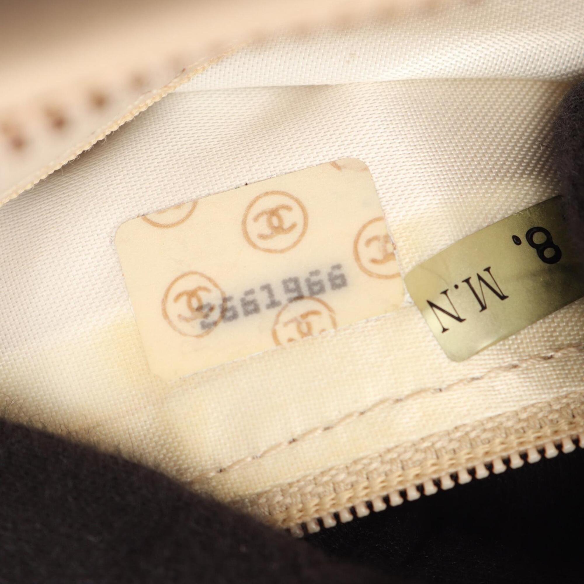 Chanel Beige Leather Handbag Shoulder Bag (Pre-Owned)