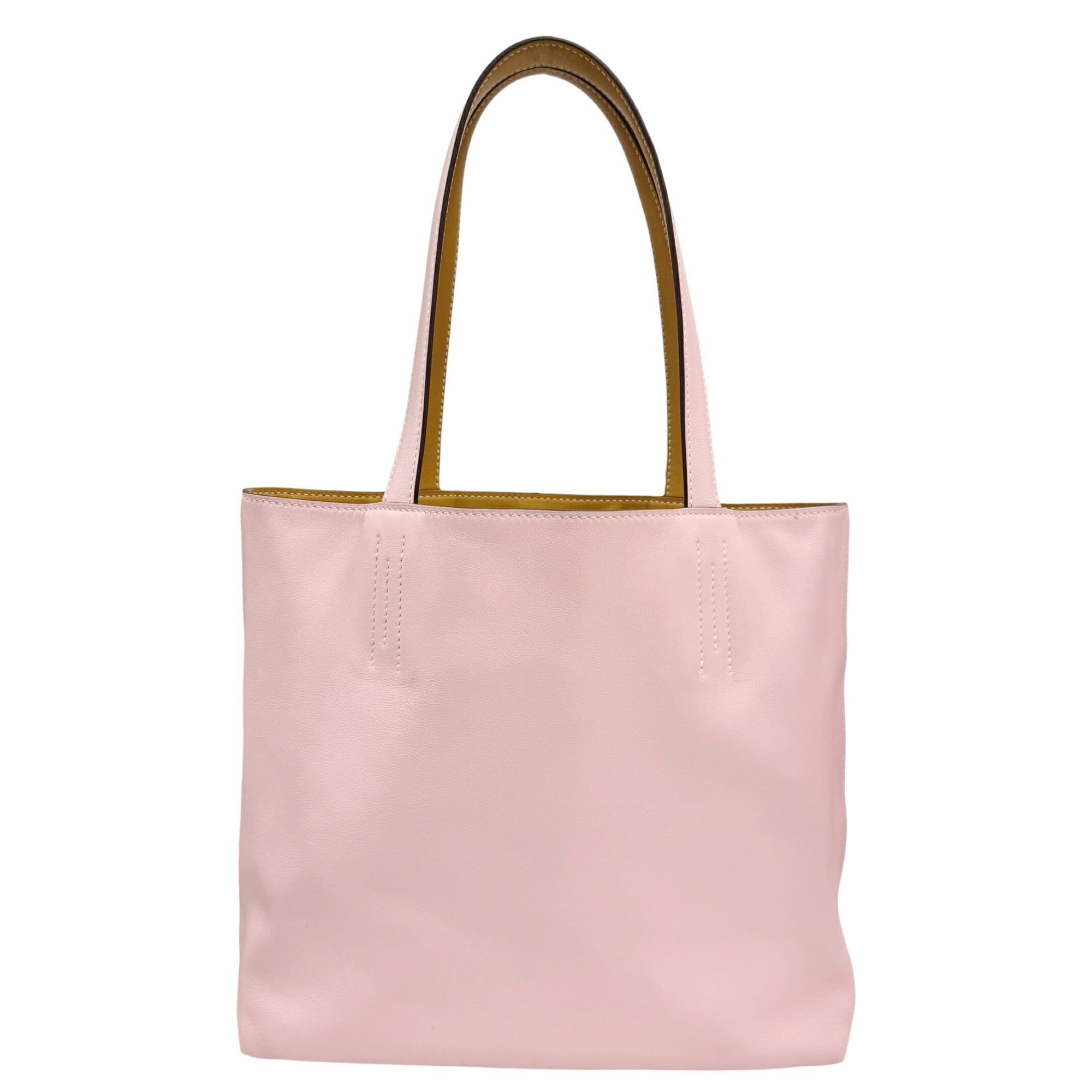 Hermes Rose Sakura Leather Tote Bag (Pre-Owned)