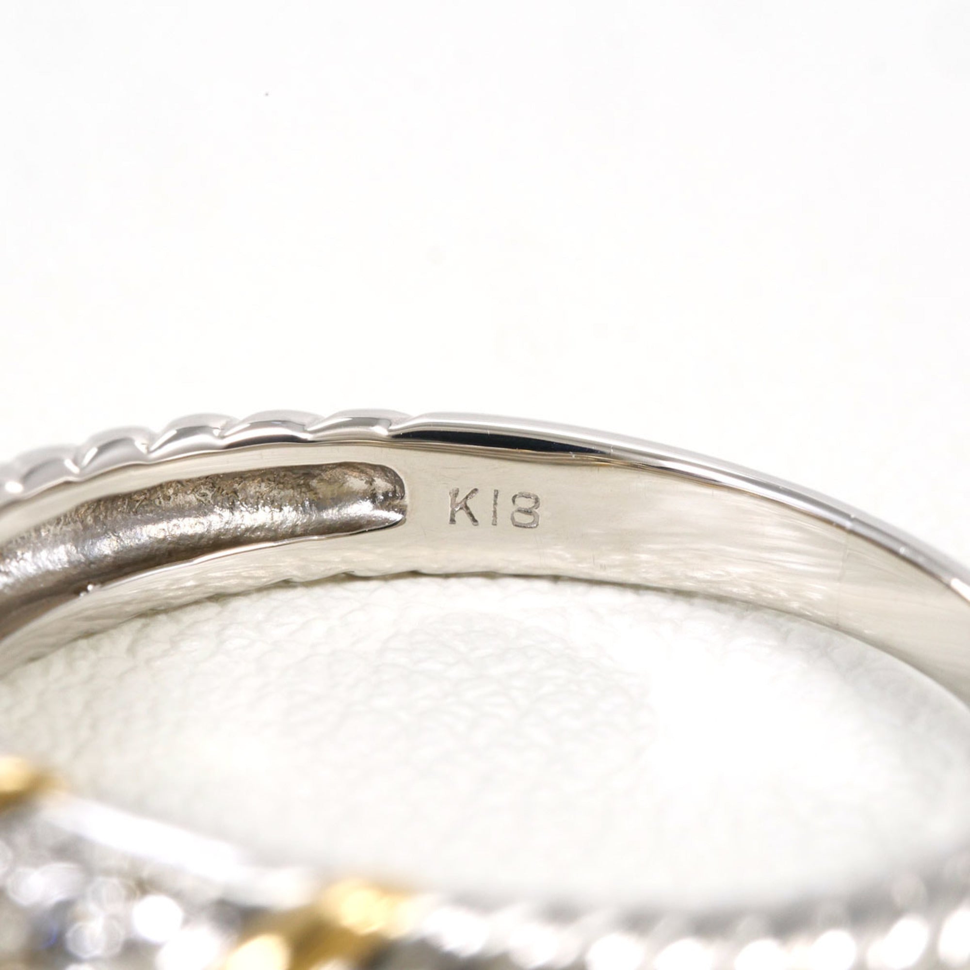 Unbranded Platinum Yellow Gold Yellow Gold (18K) Platinum 900 Band Ring (Pre-Owned)