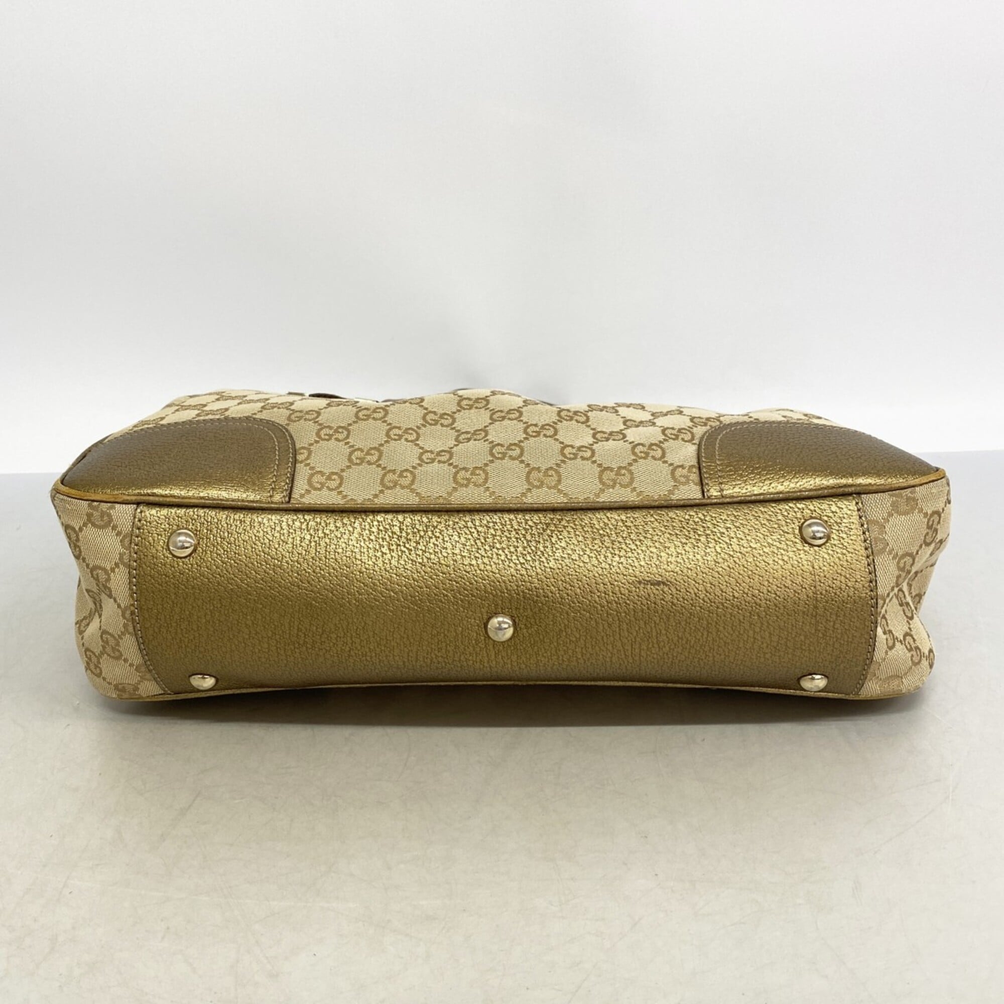 Gucci Beige Canvas Tote Bag (Pre-Owned)
