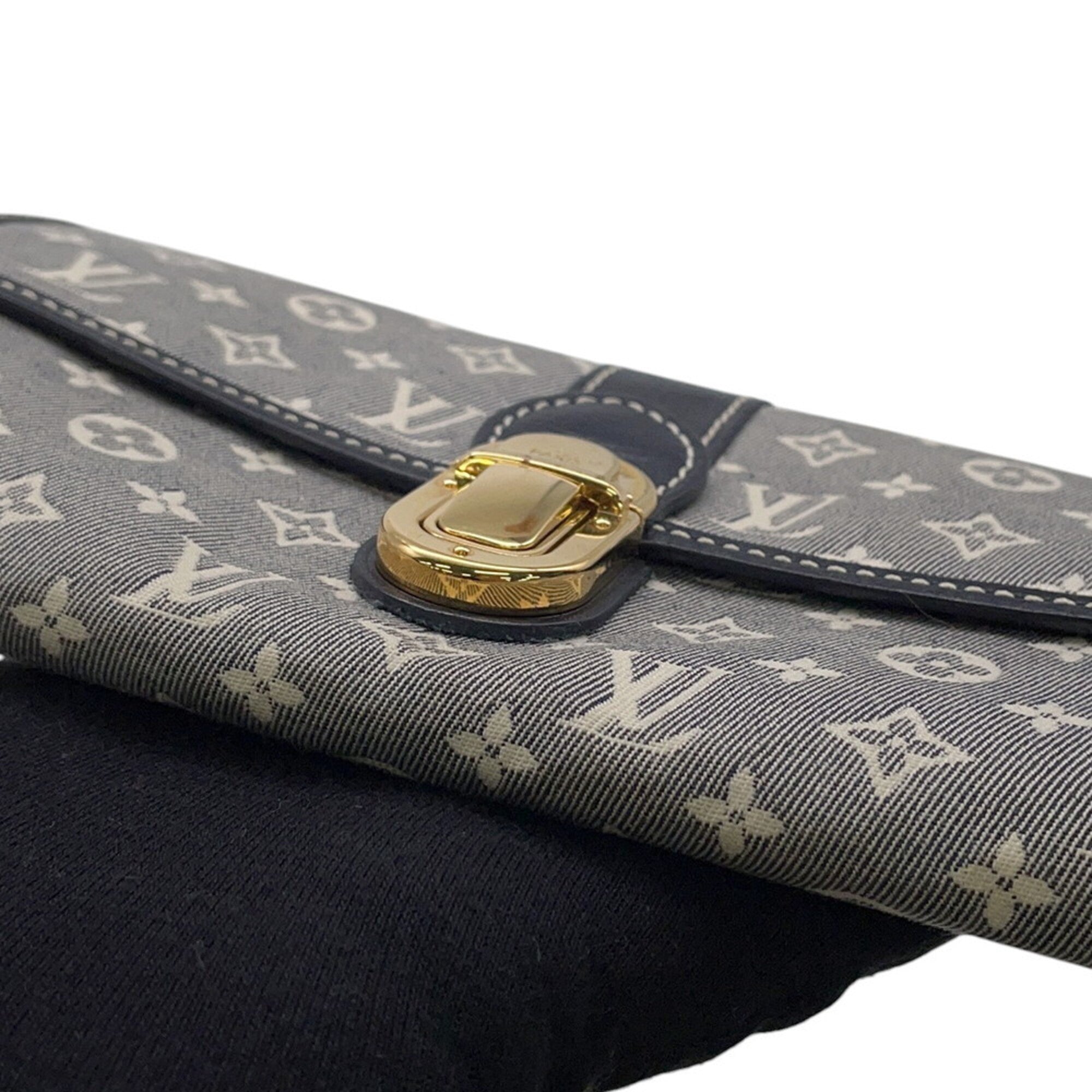 Louis Vuitton Monogram Idylle Gray Navy Monogram Idylle Long Wallet (Bi-Fold) (Pre-Owned)