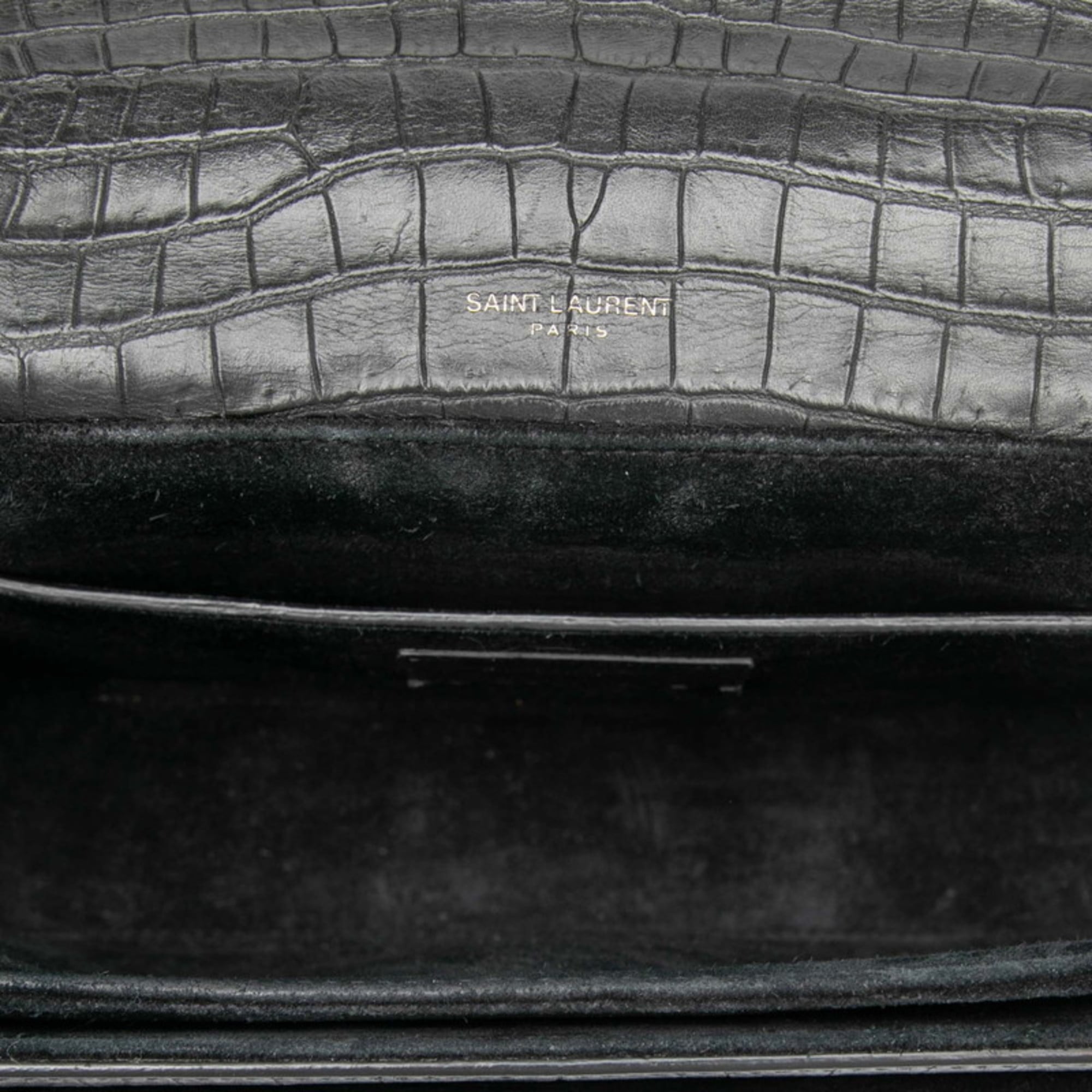 Saint Laurent Black Leather Handbag Shoulder Bag (Pre-Owned)