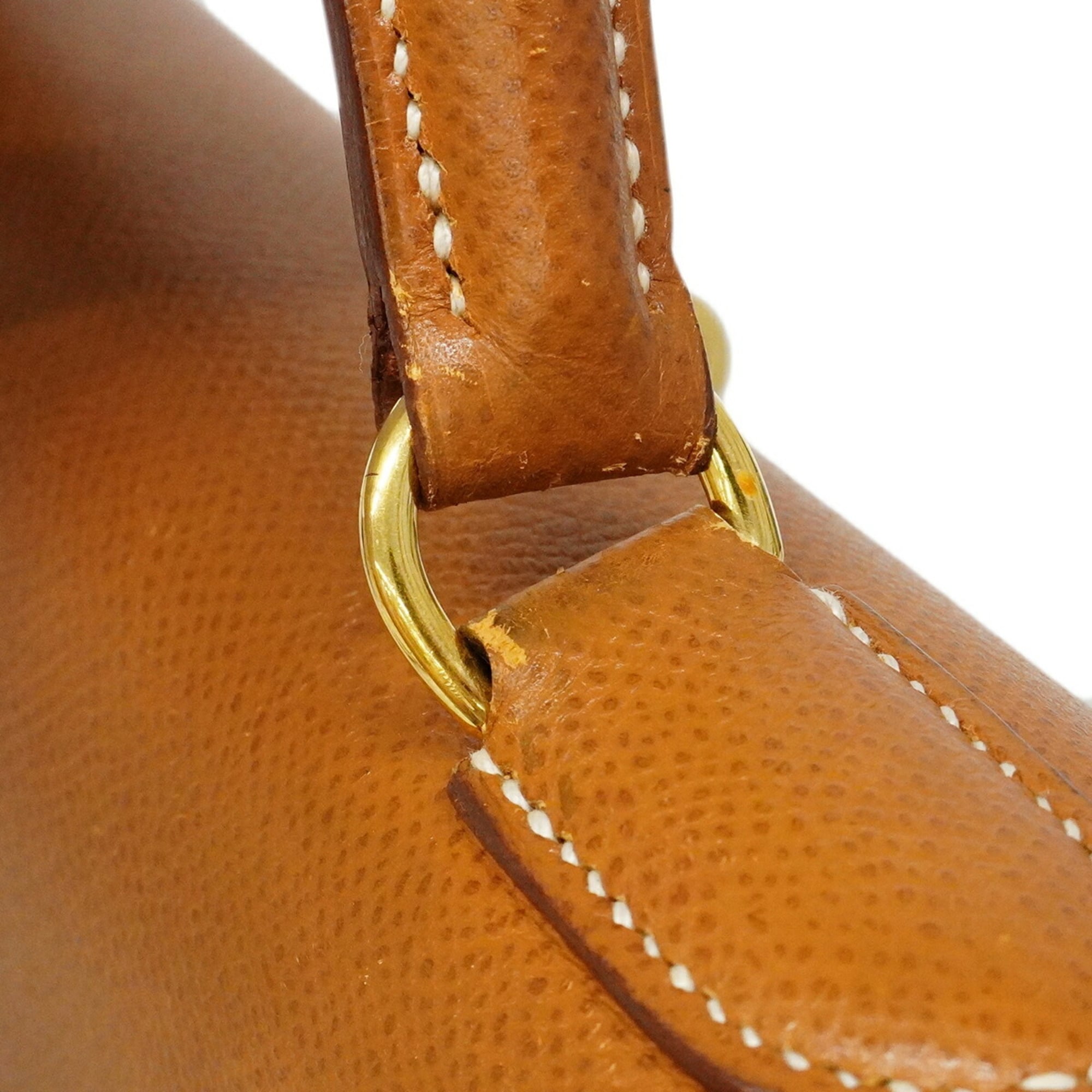 Hermes Gold Courchevel Leather Handbag (Pre-Owned)