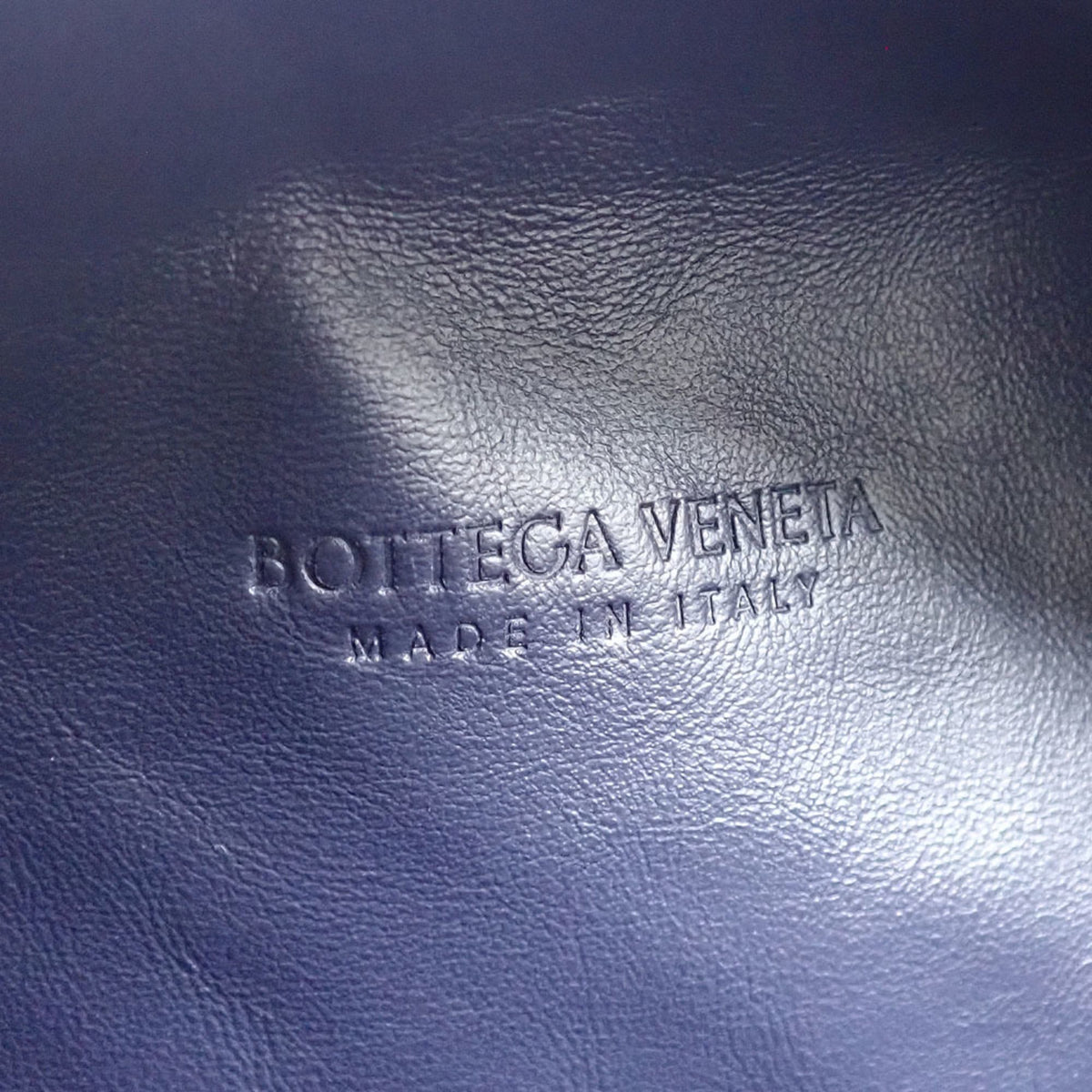 Bottega Veneta Navy Leather Shoulder Bag (Pre-Owned)