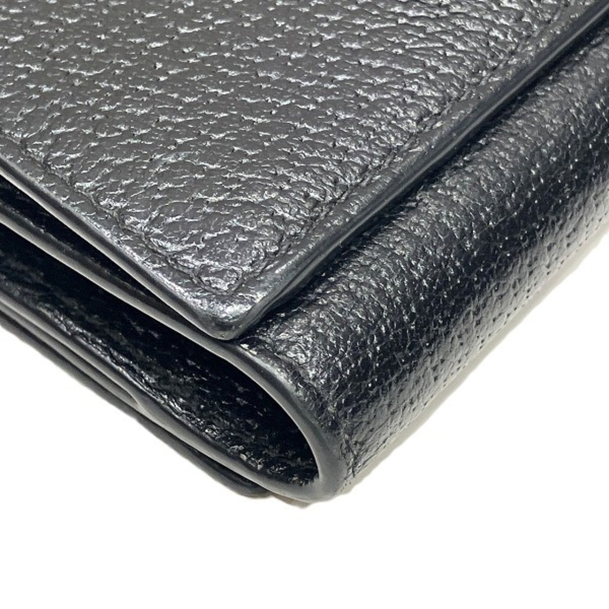 Gucci Black Leather Wallet (Tri-Fold) (Pre-Owned)