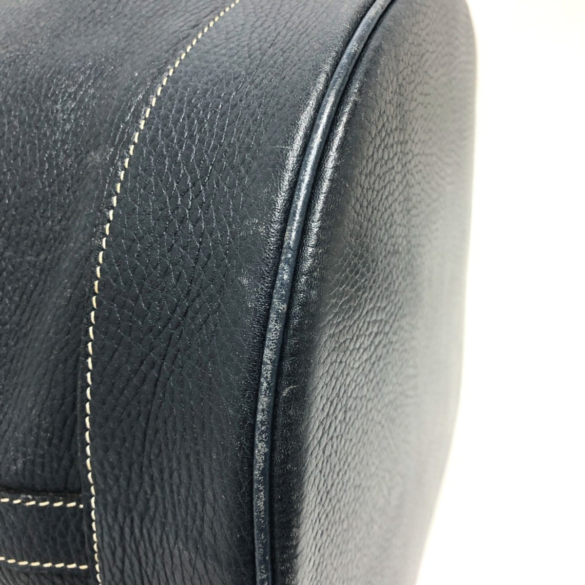 Hermes Navy Leather Shoulder Bag (Pre-Owned)