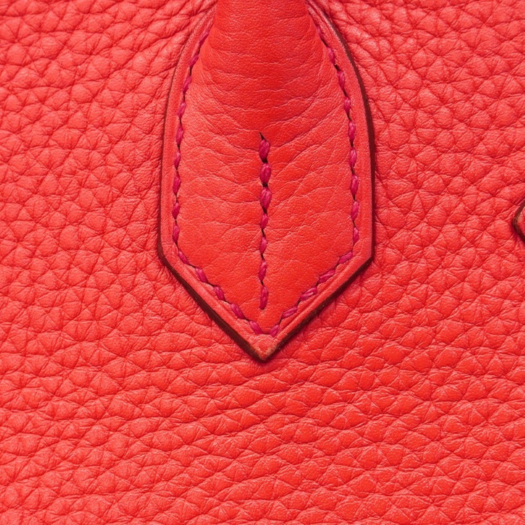 Hermes Bougainvillier Taurillon Clemence Leather Handbag (Pre-Owned)