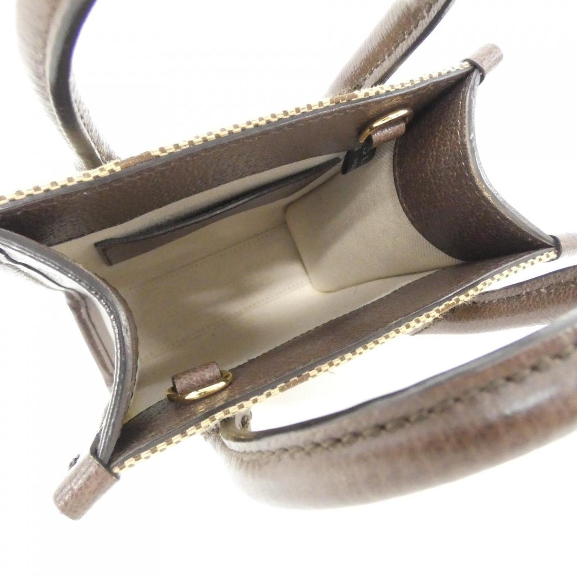 Gucci Gg Canvas Brown Gg Canvas Handbag (Pre-Owned)