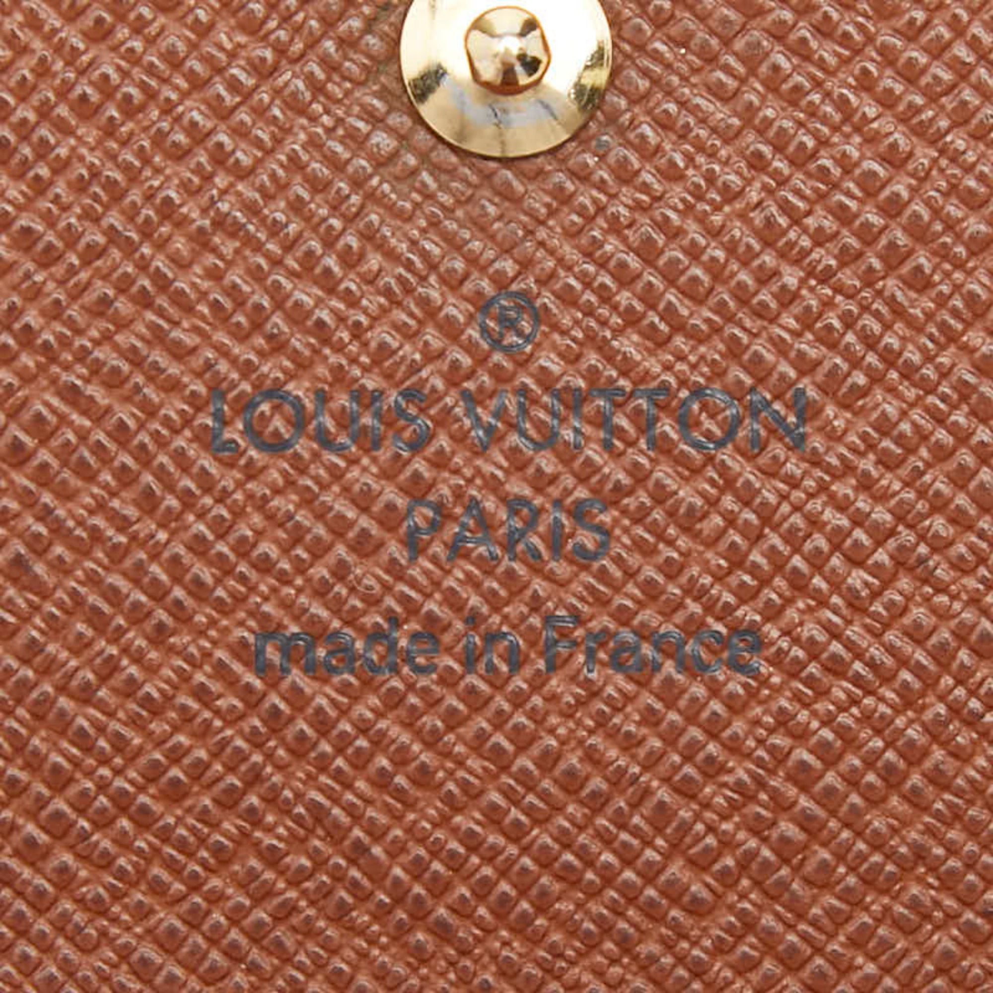Louis Vuitton Monogram Brown Pvc Leather Wallet (Tri-Fold) (Pre-Owned)