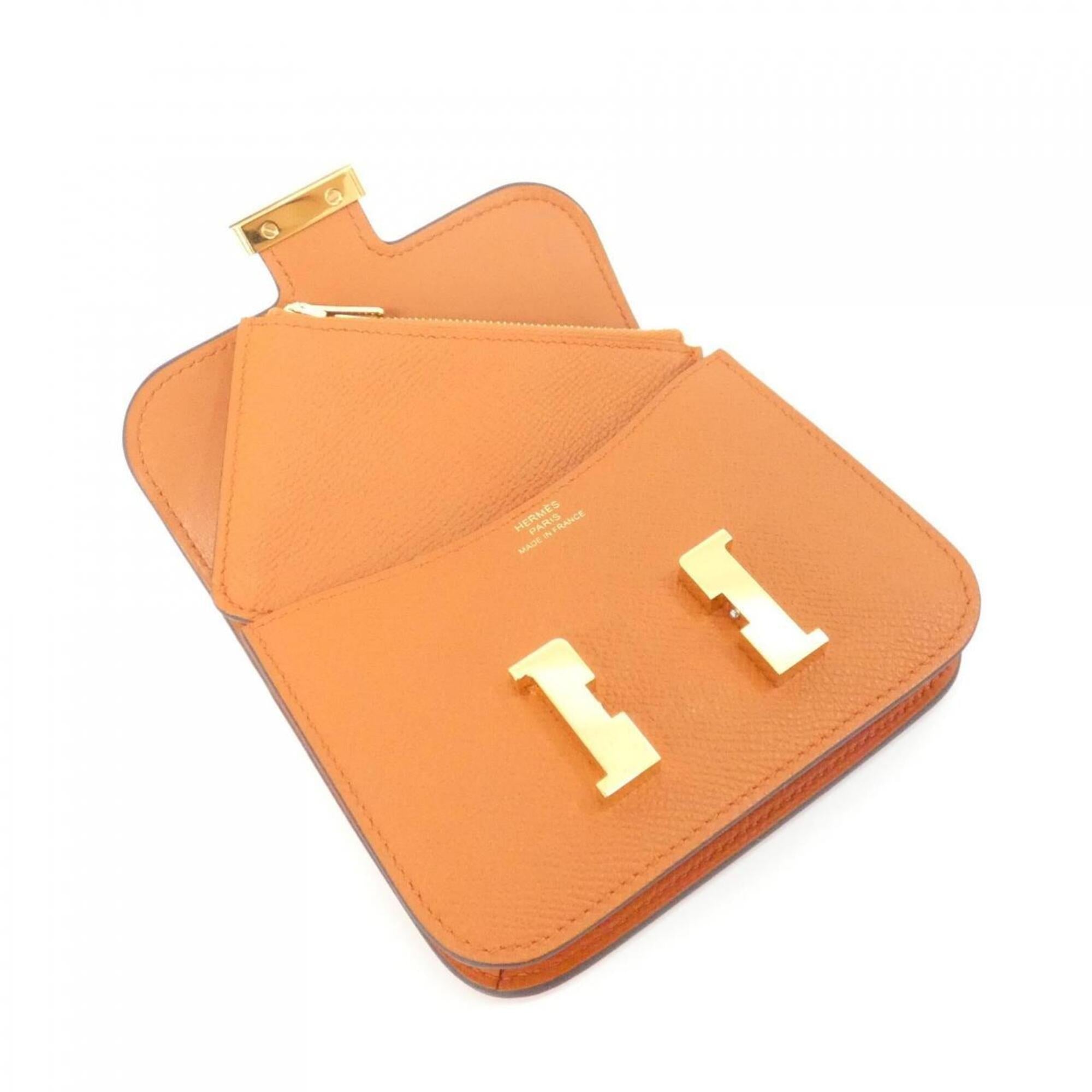 Hermes Orange Epsom Leather Wallet (Bi-Fold) (Pre-Owned)
