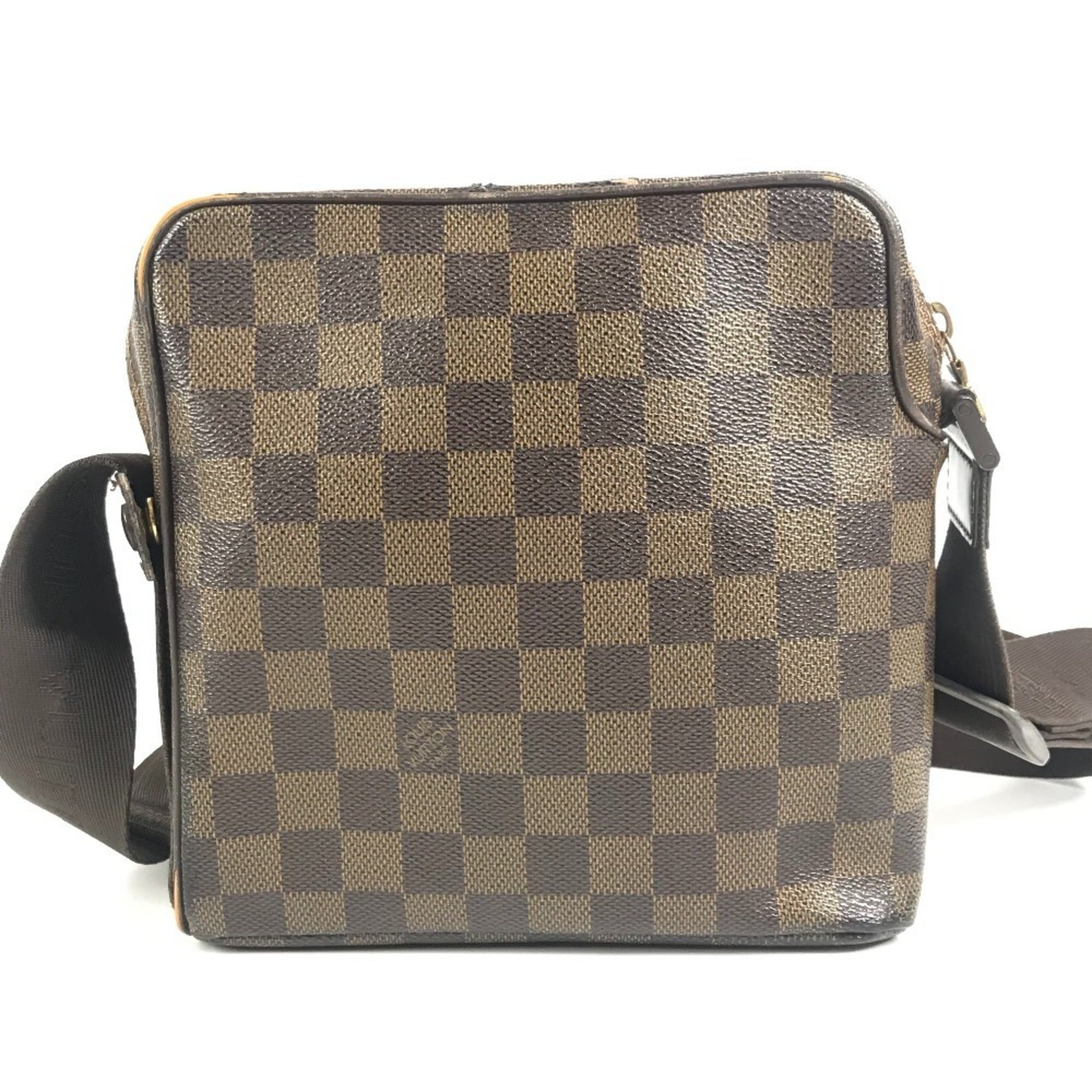Louis Vuitton Brown Ebene Damier Canvas Pochette Shoulder Bag (Pre-Owned)