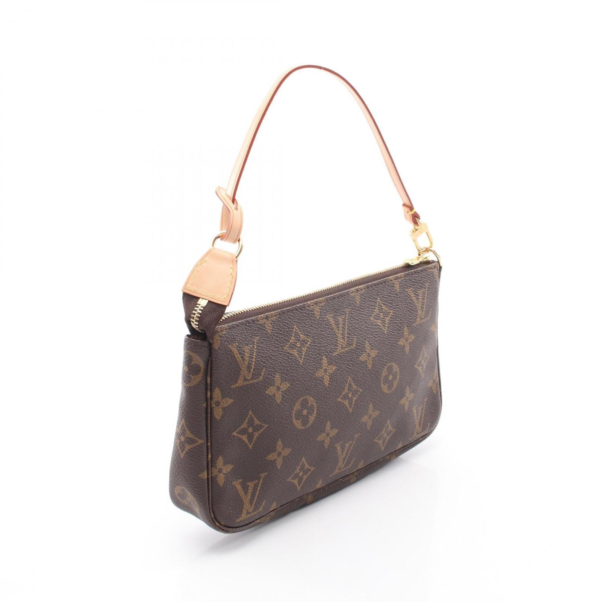 Louis Vuitton Brown Monogram Coated Canvas Leather Handbag (Pre-Owned)
