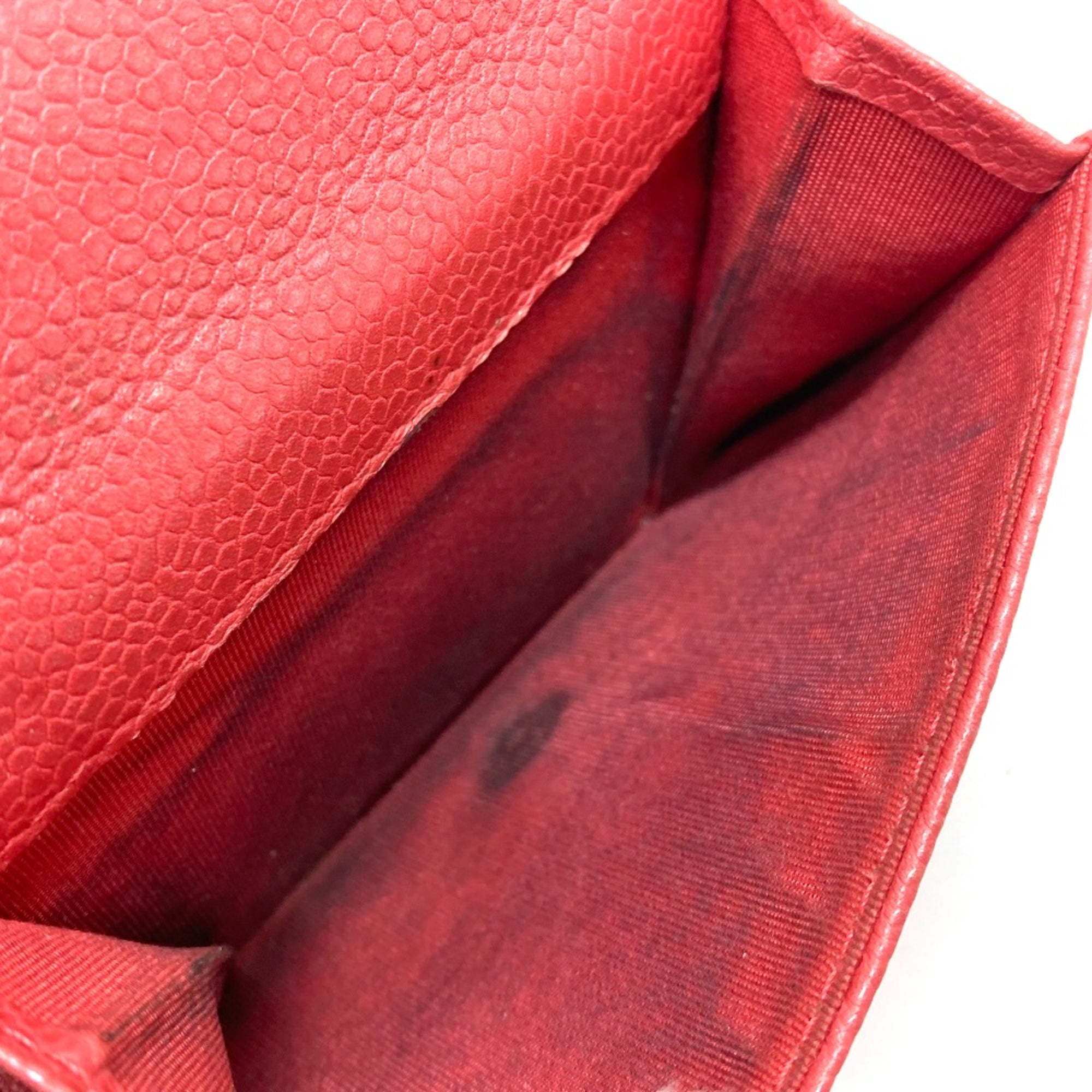 Chanel Pink Leather Wallet (Tri-Fold) (Pre-Owned)