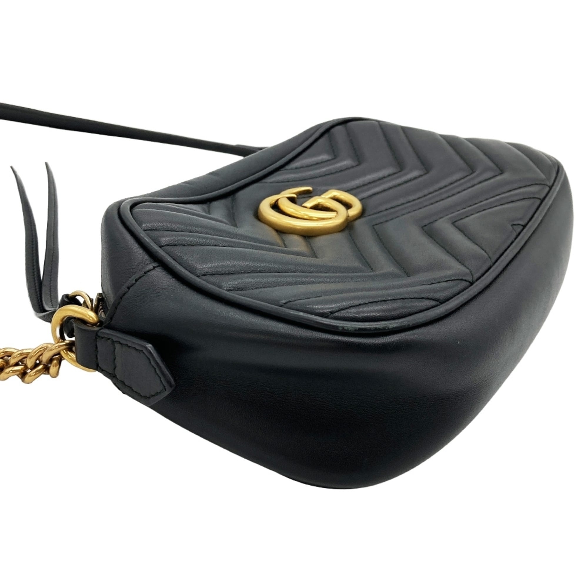 Gucci Black Leather Shoulder Bag (Pre-Owned)