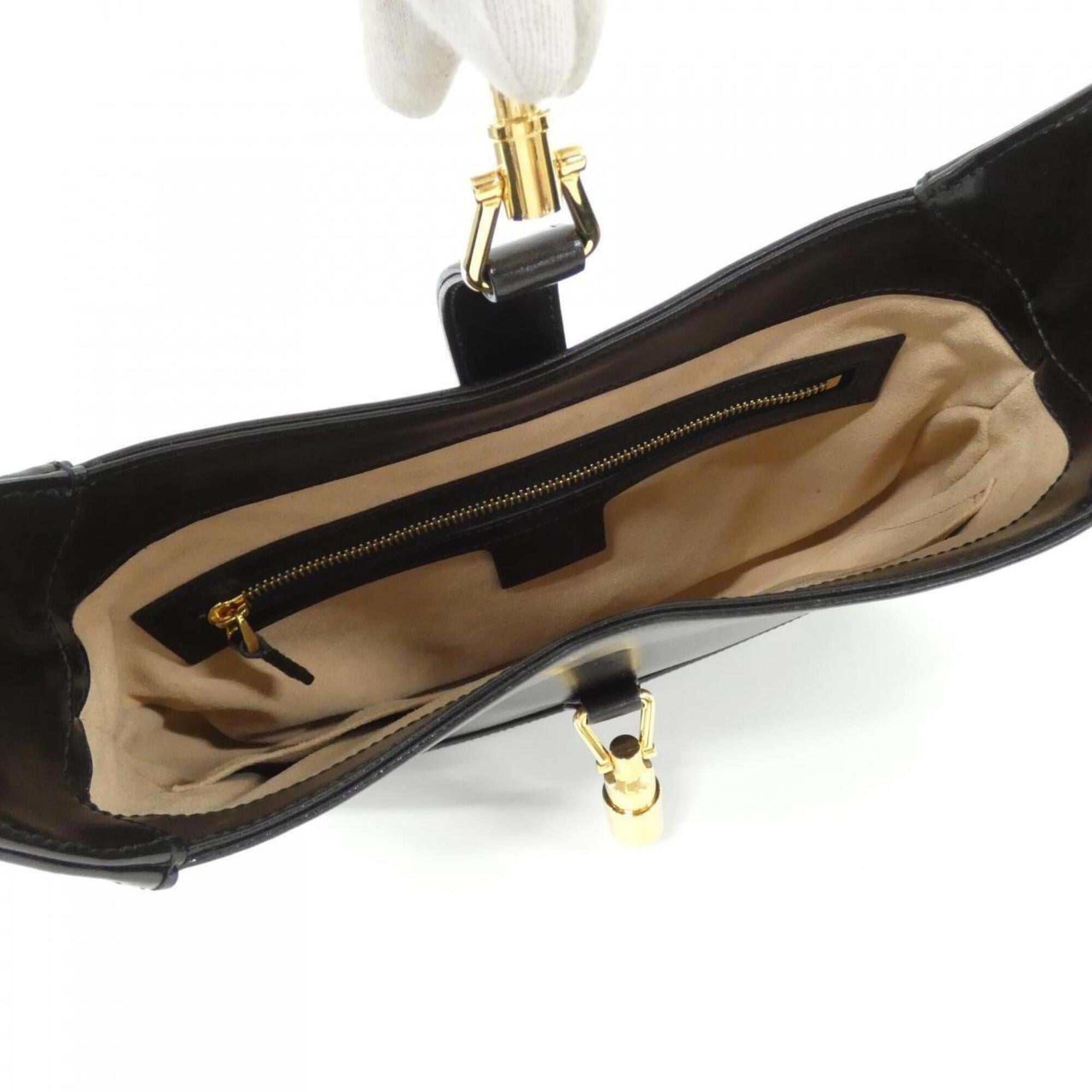 Gucci Black Leather Shoulder Bag (Pre-Owned)