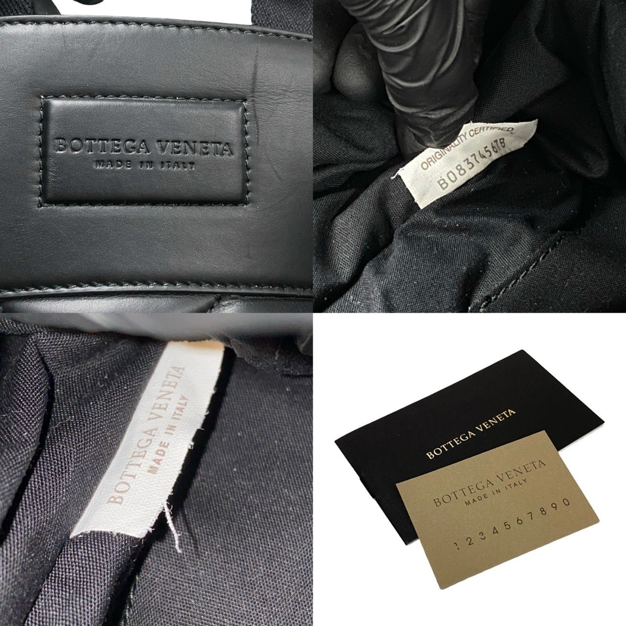 Bottega Veneta Black Leather Backpack (Pre-Owned)