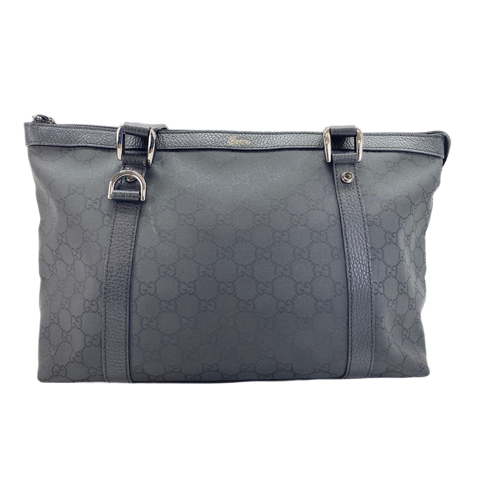 Gucci Black Nylon Tote Bag (Pre-Owned)