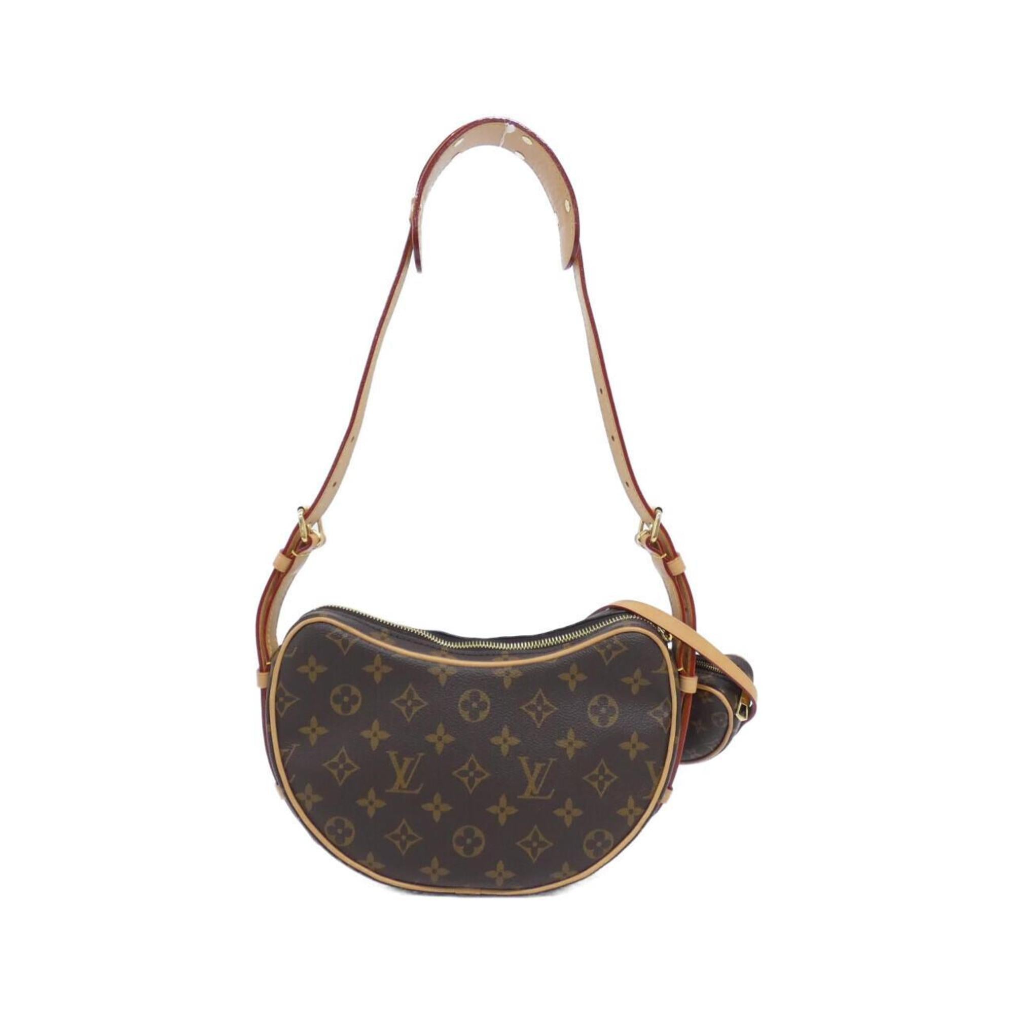 Louis Vuitton Marron Coated Canvas Pouch Shoulder Bag (Pre-Owned)