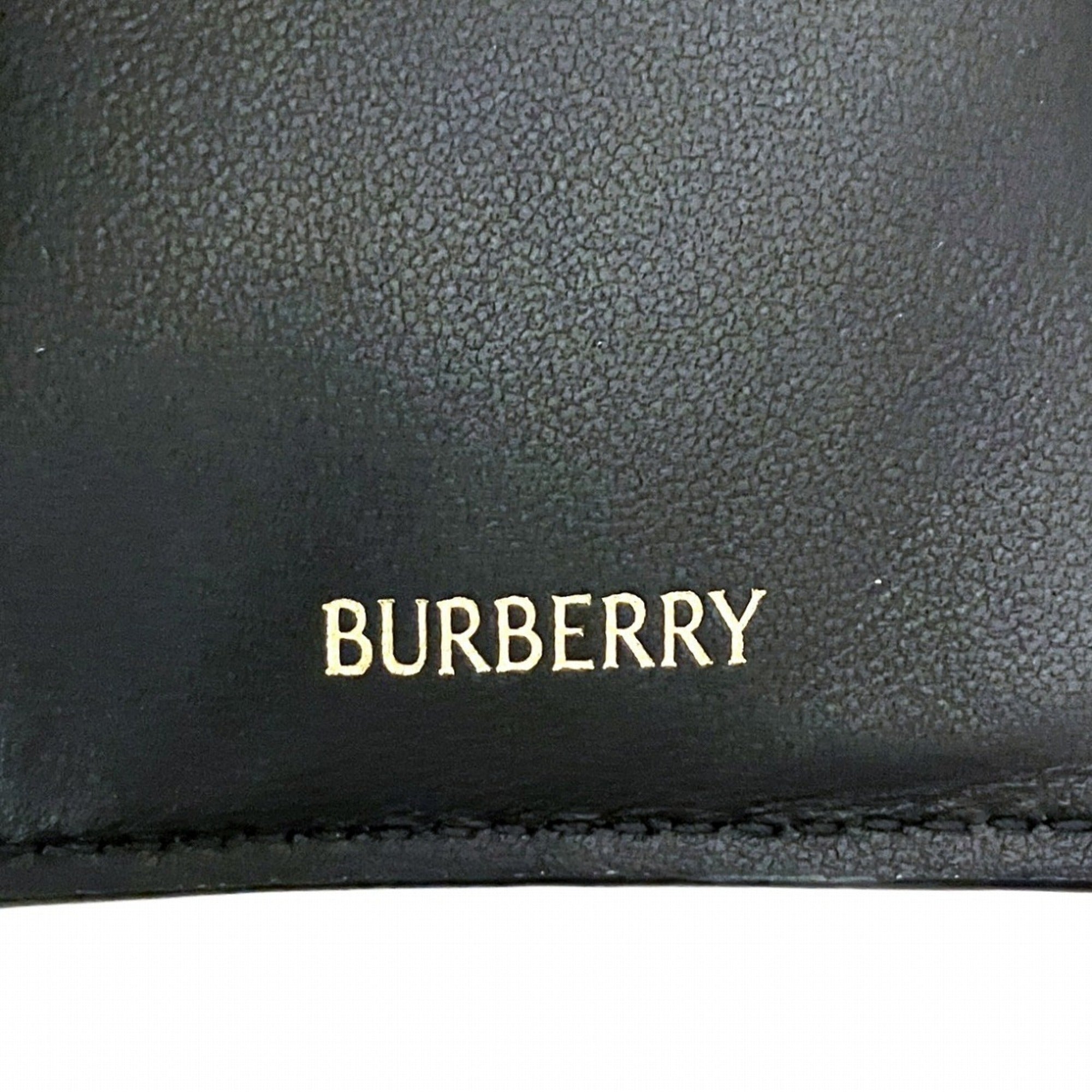 Burberry Black Leather Wallet (Tri-Fold) (Pre-Owned)