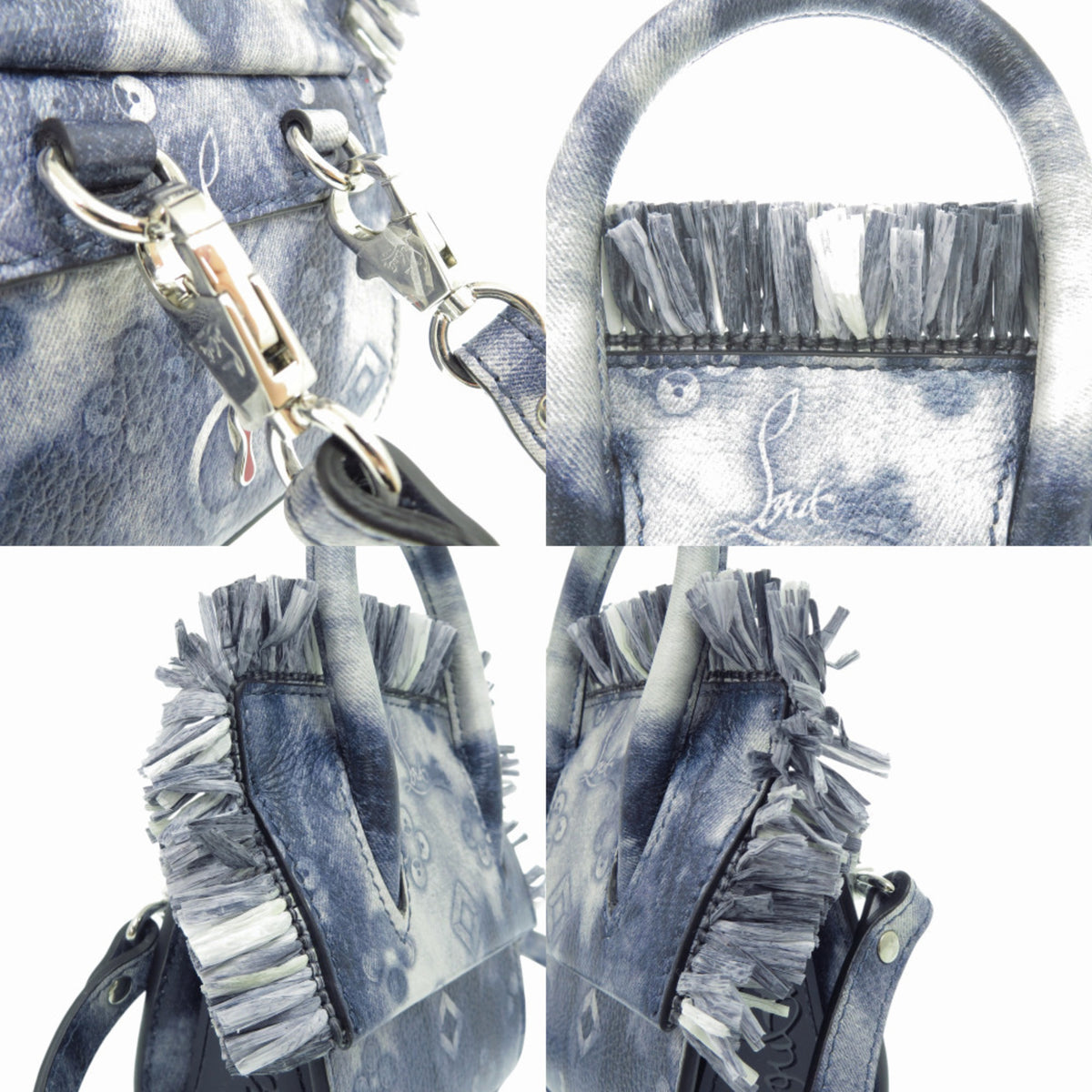 Christian Louboutin Navy Leather Shoulder Bag (Pre-Owned)