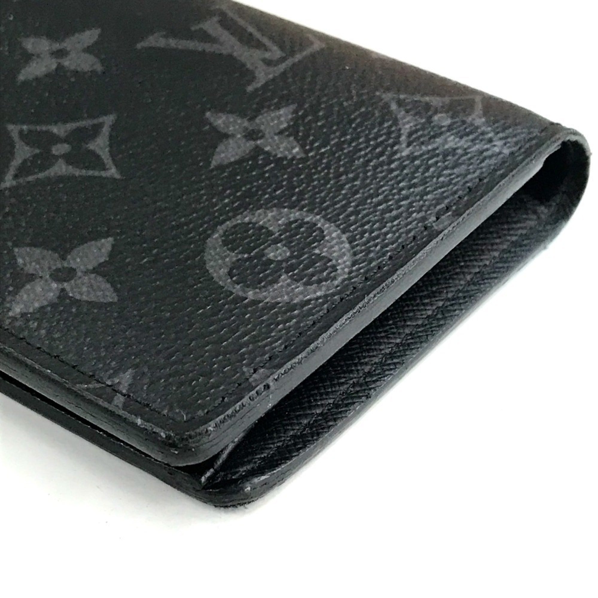 Louis Vuitton Monogram Eclipse Black Monogram Eclipse Long Wallet (Bi-Fold) (Pre-Owned)