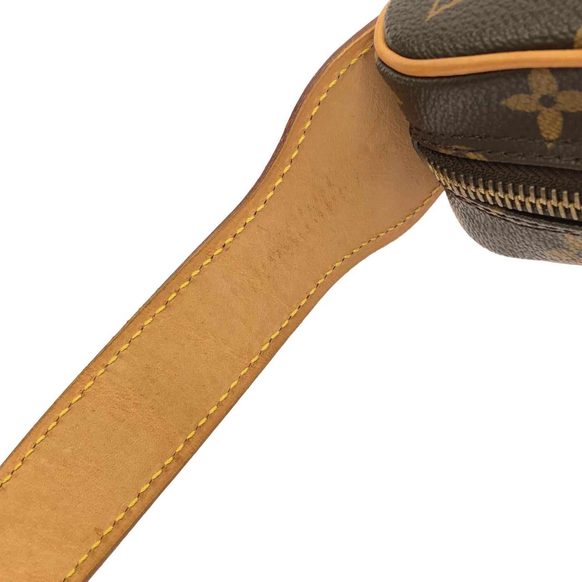 Louis Vuitton Marron Monogram Coated Canvas Shoulder Bag (Pre-Owned)