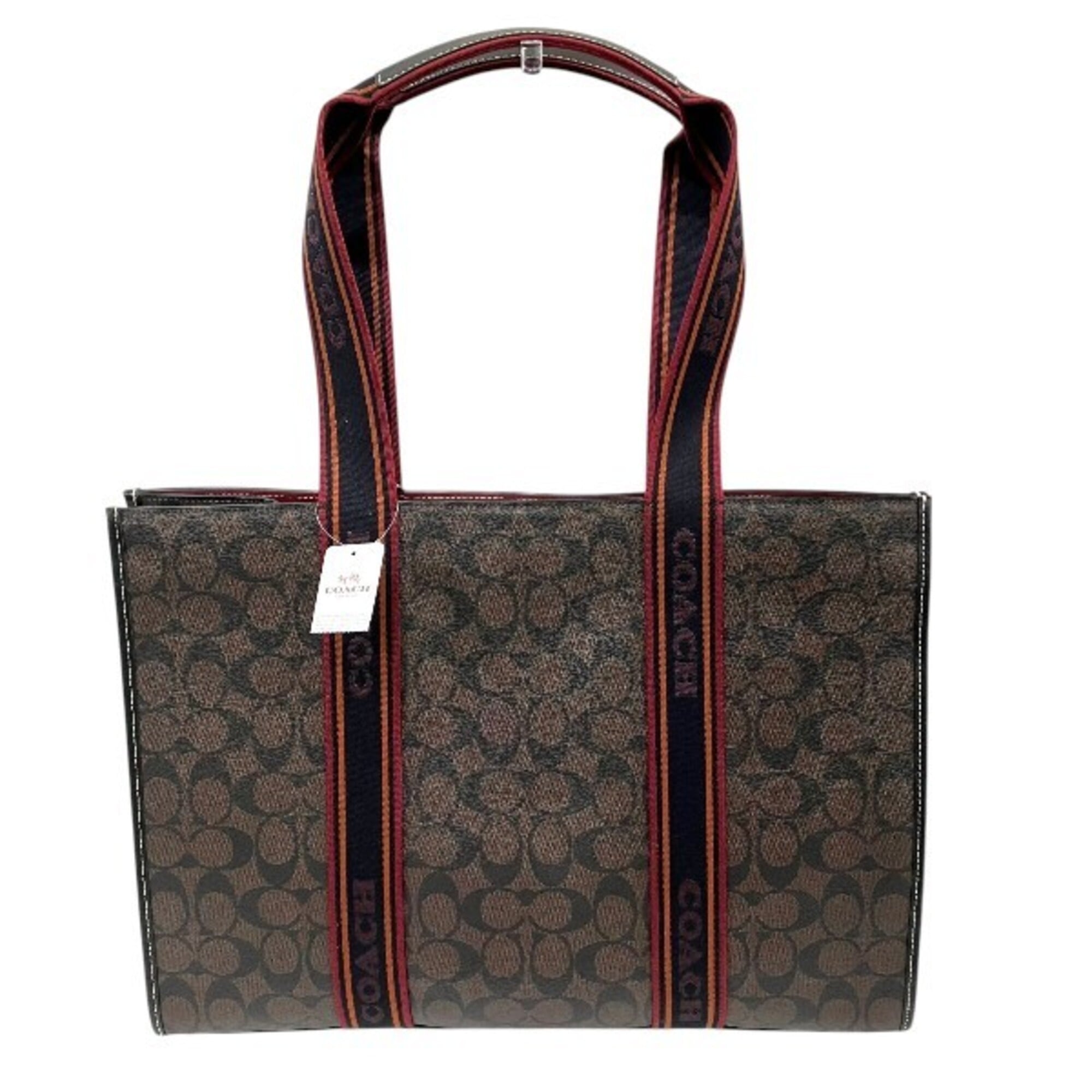 Coach Brown Pvc Tote Bag (Pre-Owned)