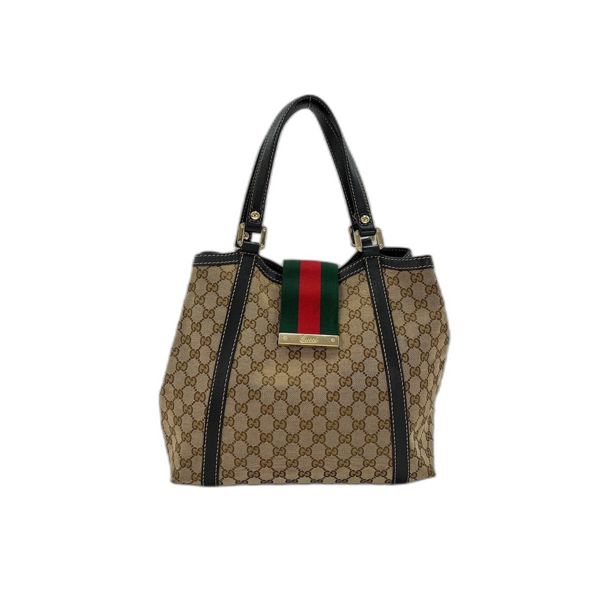 Gucci Brown Gg Canvas Tote Bag (Pre-Owned)