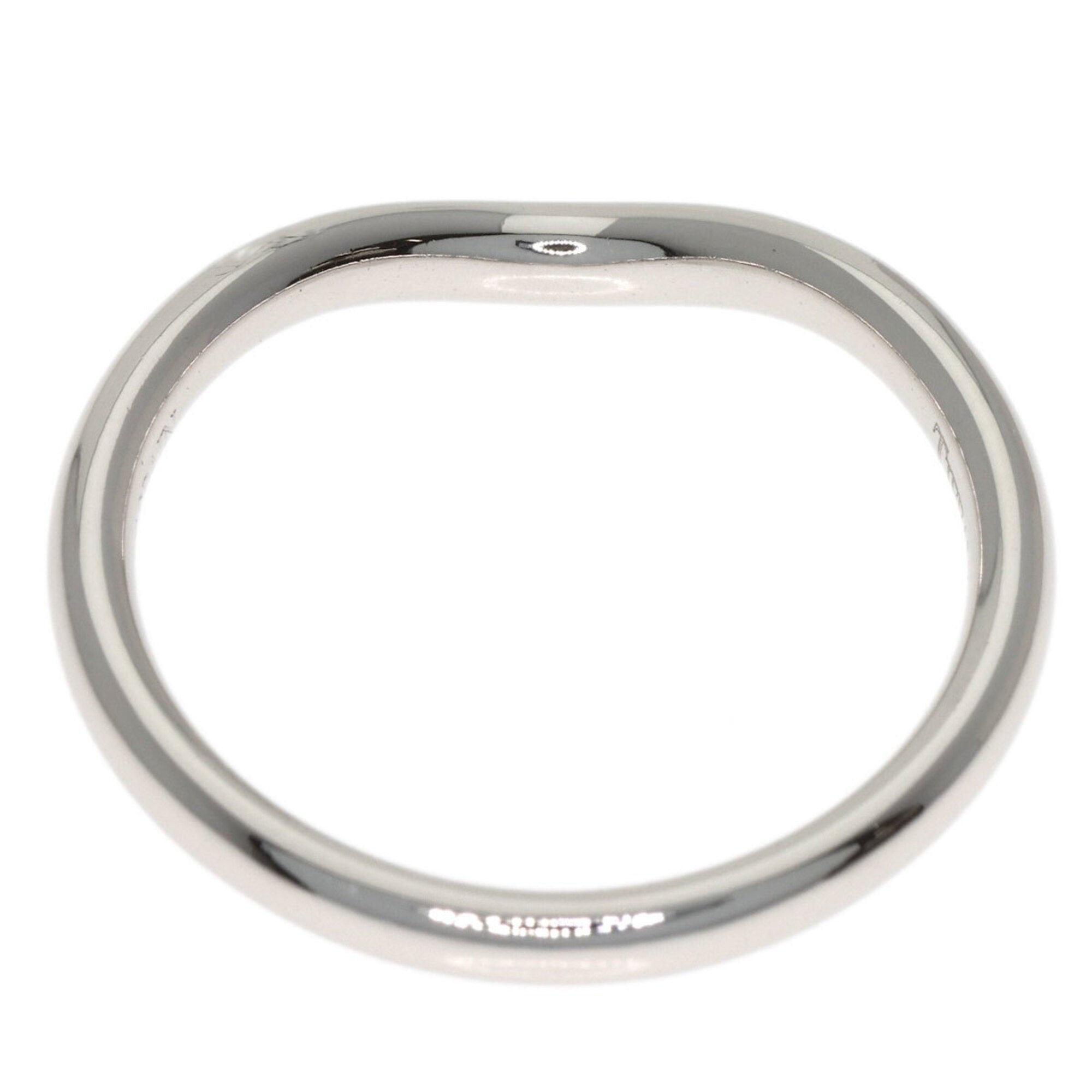 Tiffany Platinum Platinum 950 Band Ring (Pre-Owned)